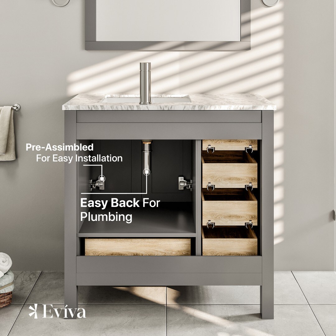 Eviva TVN414-36X18GR Bath-Vanity-Combo - View #5