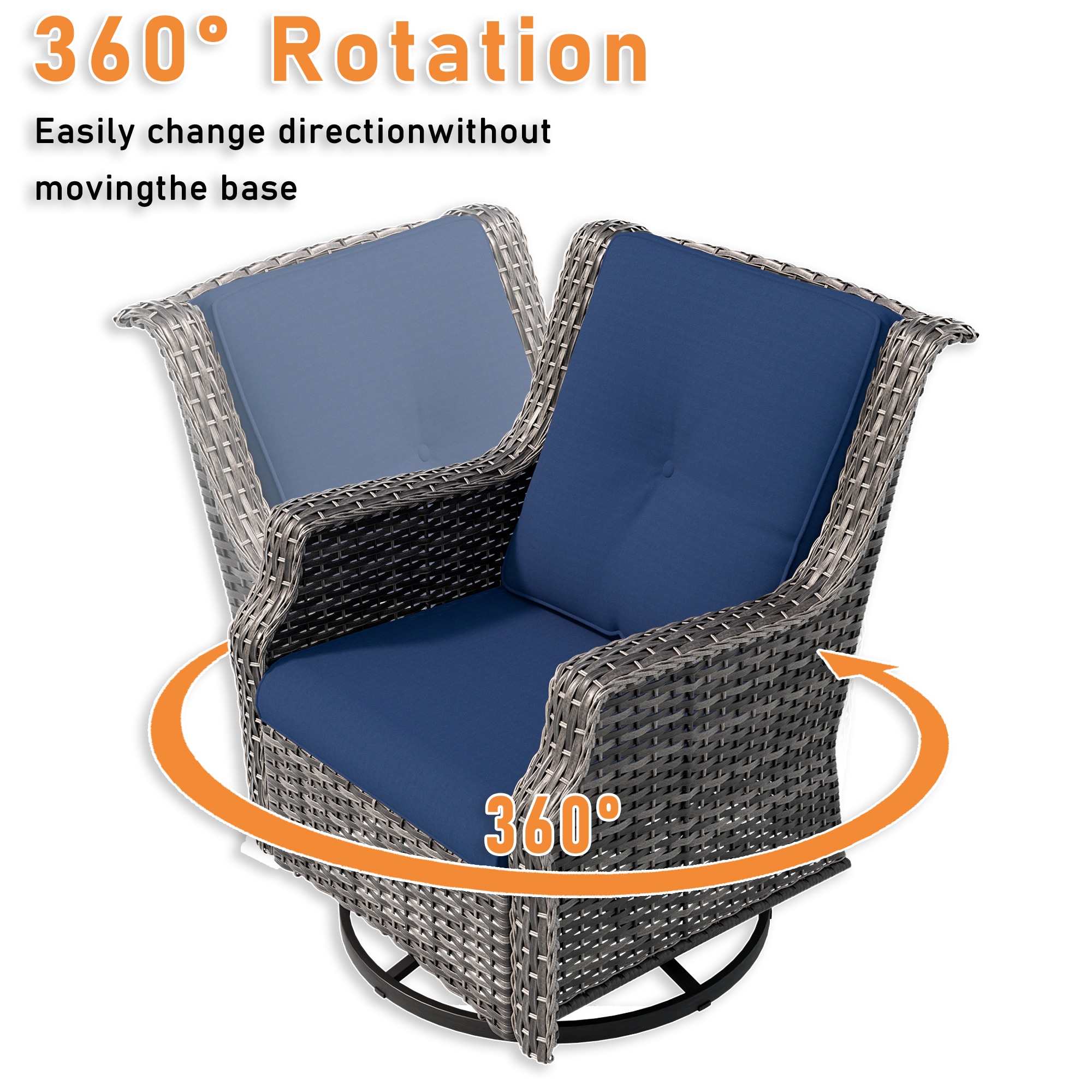 Gardenbee HGL-M72-DPB Patio-Chairs - View #6