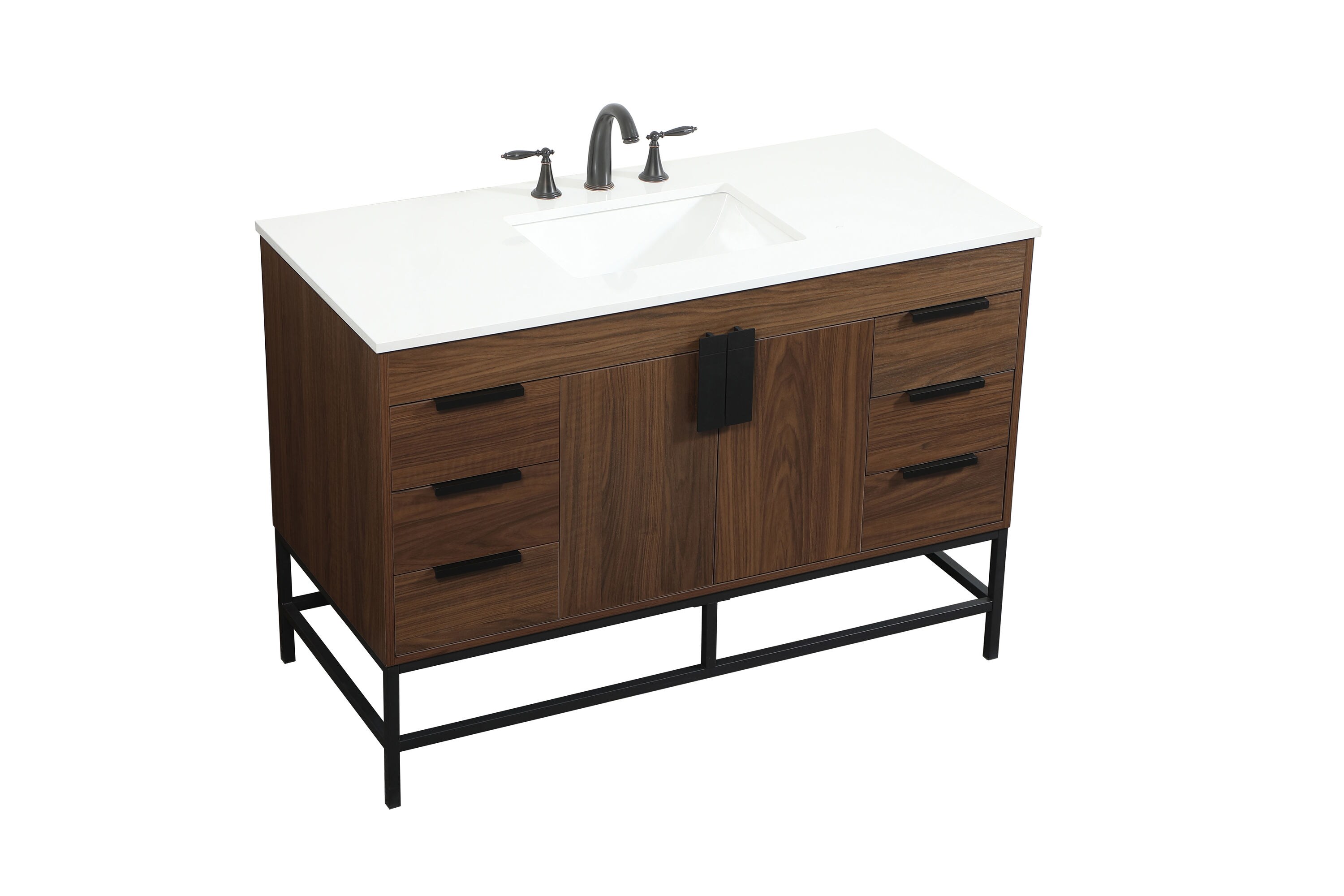 Elegant Decor HF1464W48MWT Bath-Vanity-Combo - View #9