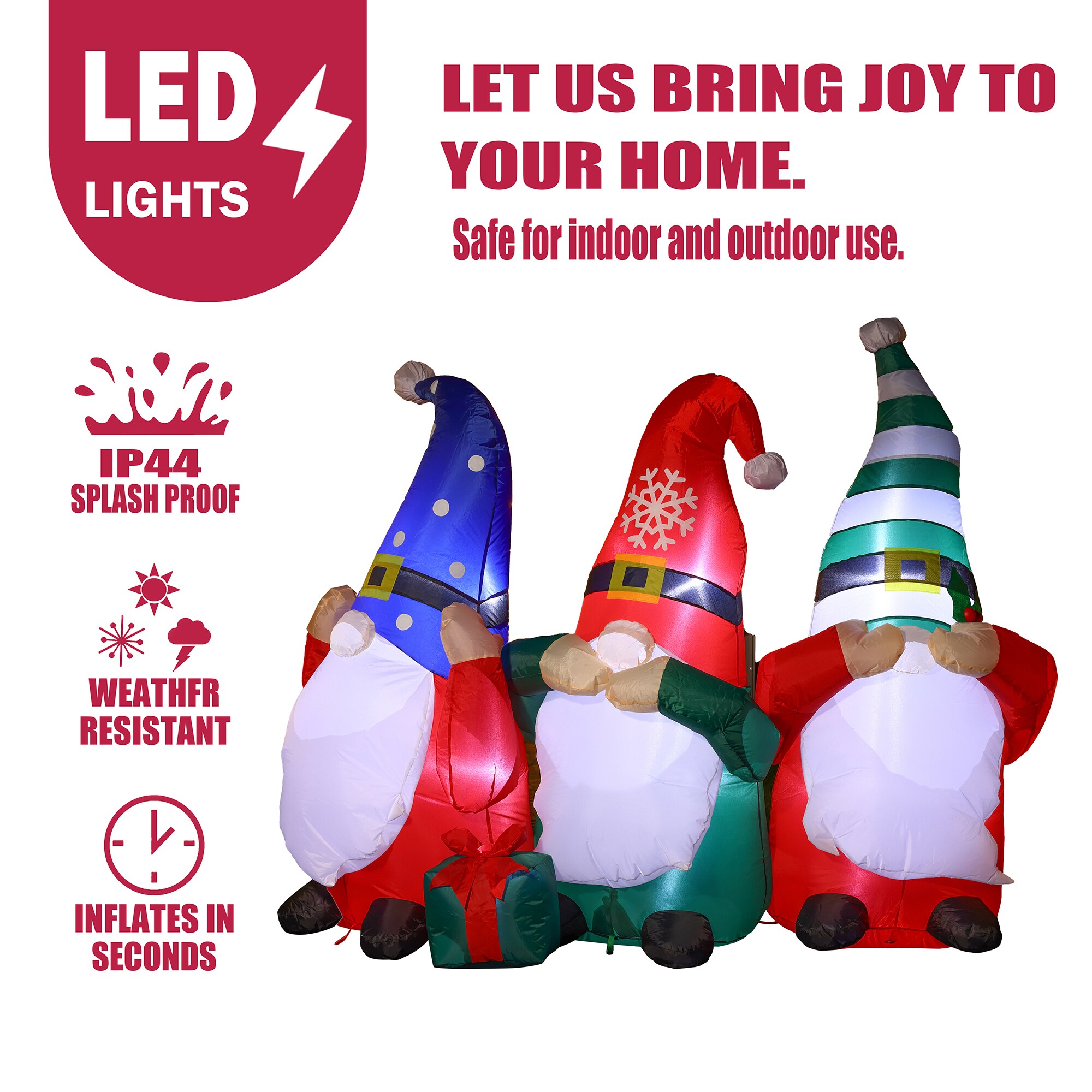 LuxenHome WHIN1779 Christmas-Inflatables - View #11