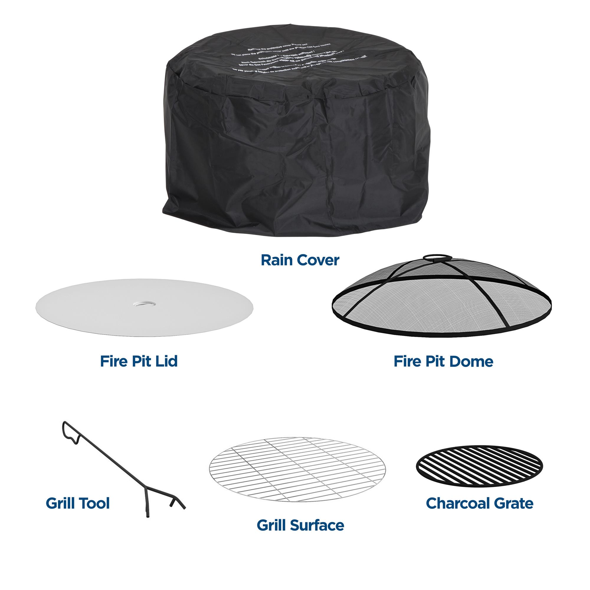 Cosco 87841WHT1E Outdoor-Woodburning-Firepits - View #3