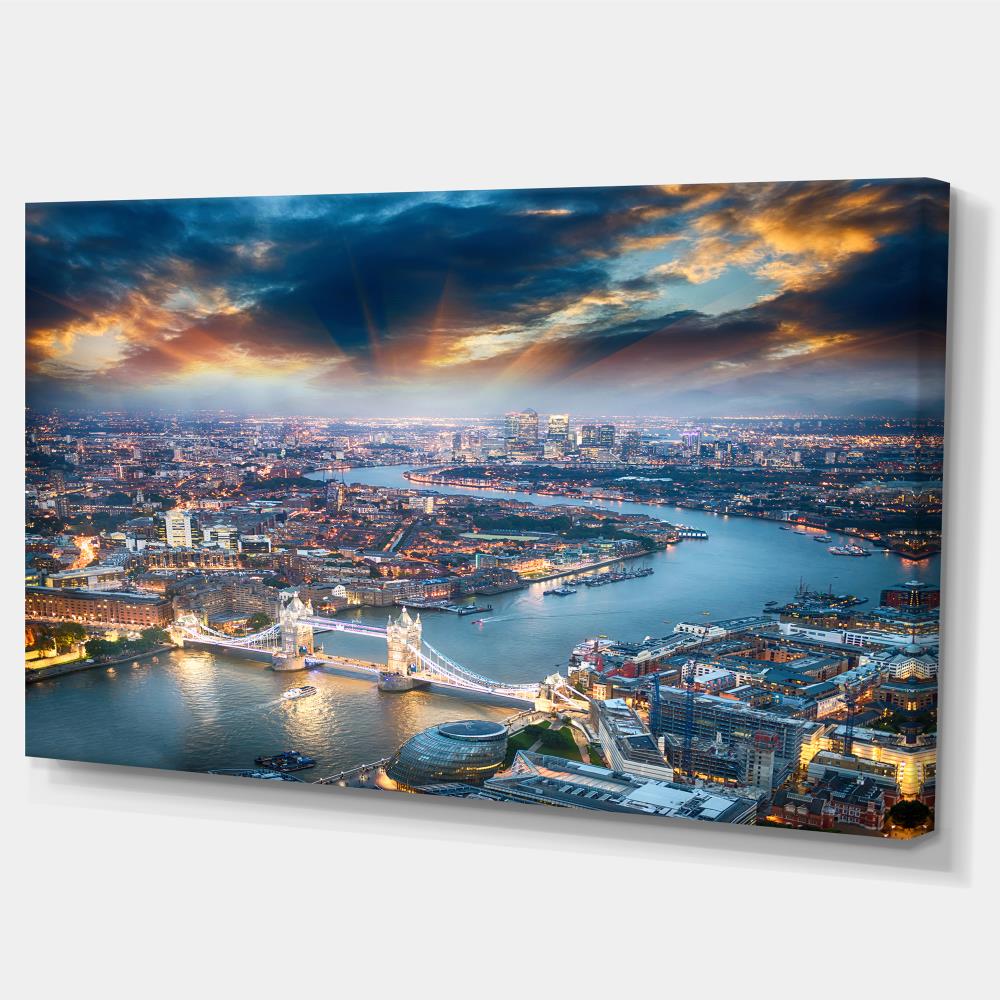 Designart 28-in H x 60-in W Landscape Print on Canvas in the Wall Art ...