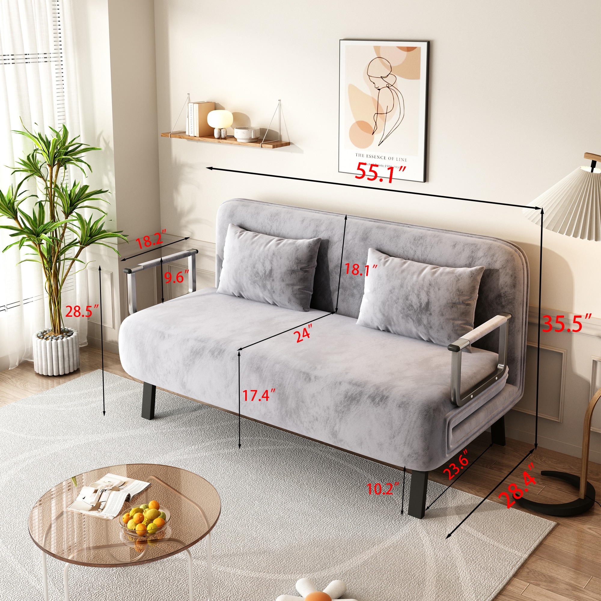 ZAKLOOP WU1767P145839 Multiple colors Various size Metal Adjustable Bed