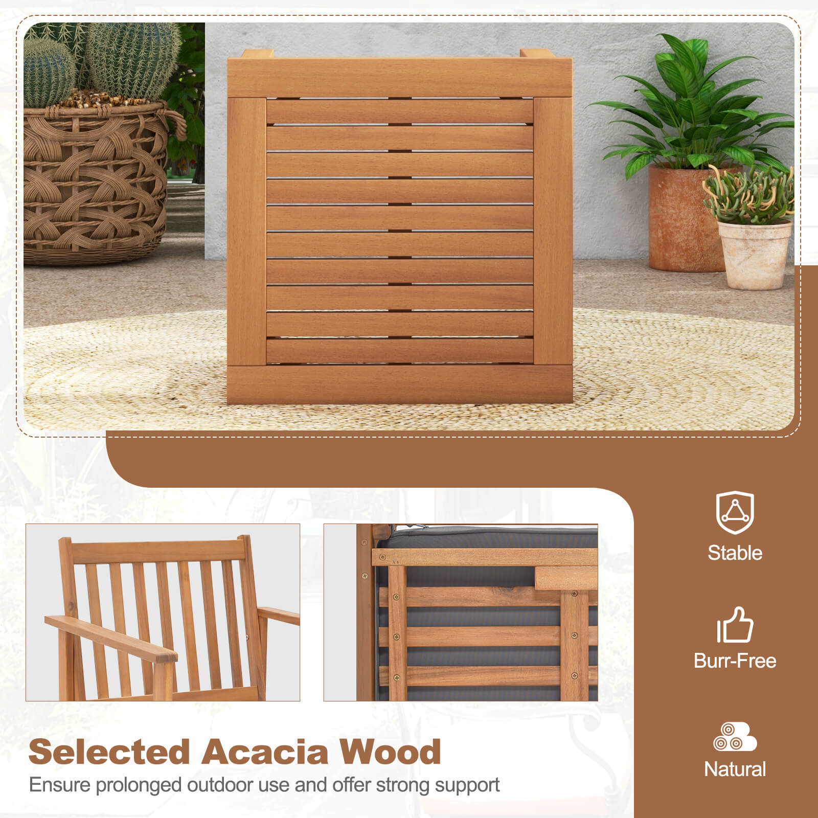 Forclover HBV-72094GR Patio-Conversation-Sets - View #6