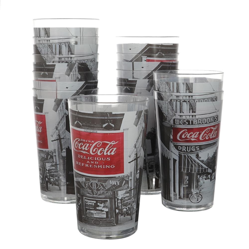 Details about   R2 Coca Cola Plastic Cup Red White Blue set of 6; dishwasher safe Gibson 