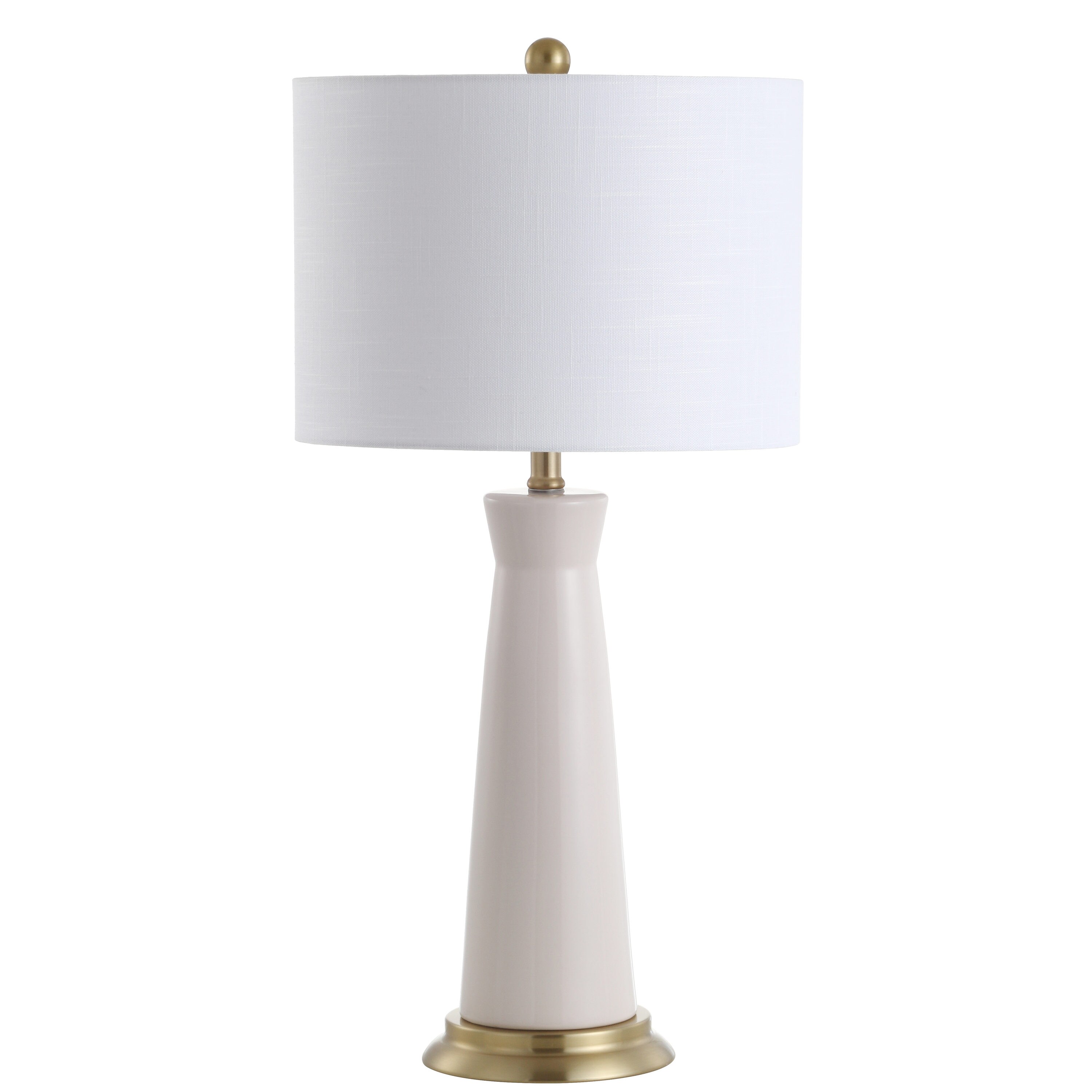 JONATHAN Y Hartley Ceramic Column Transitional 29-in Cream Led, Rotary ...