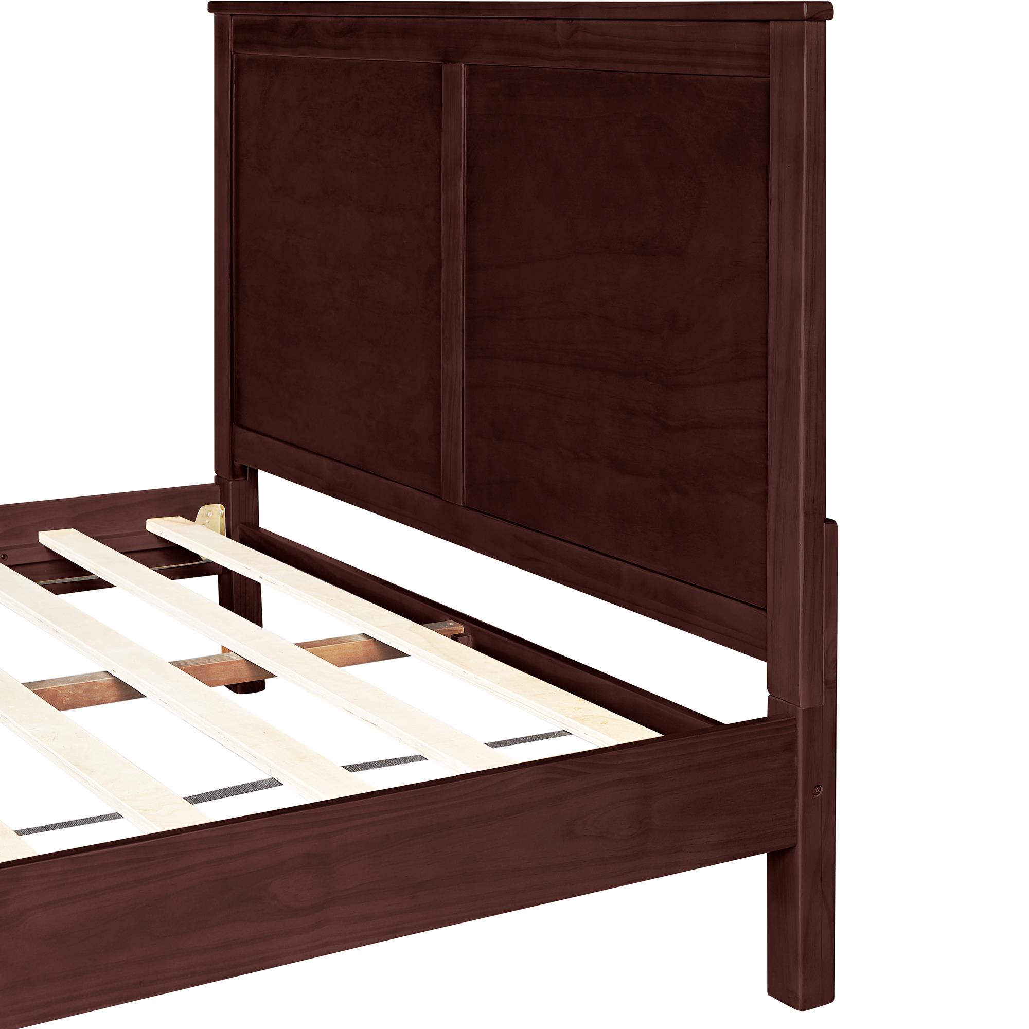 Camden Isle Espresso Queen Bedroom Set with Platform Bed, 2 Nightstands