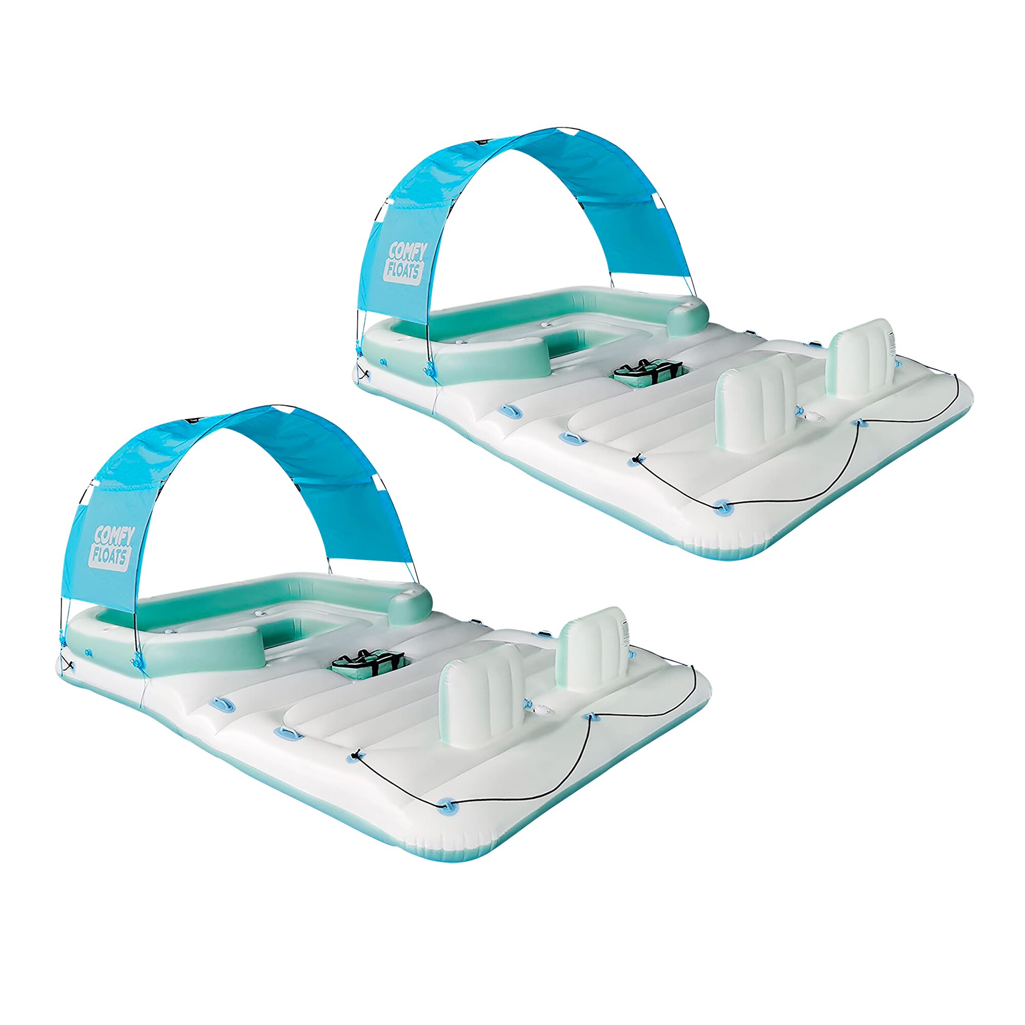 Comfy Floats 256829  13 Ft Misting Party Platform Inflatable Float, Multicolor (2 Pack)