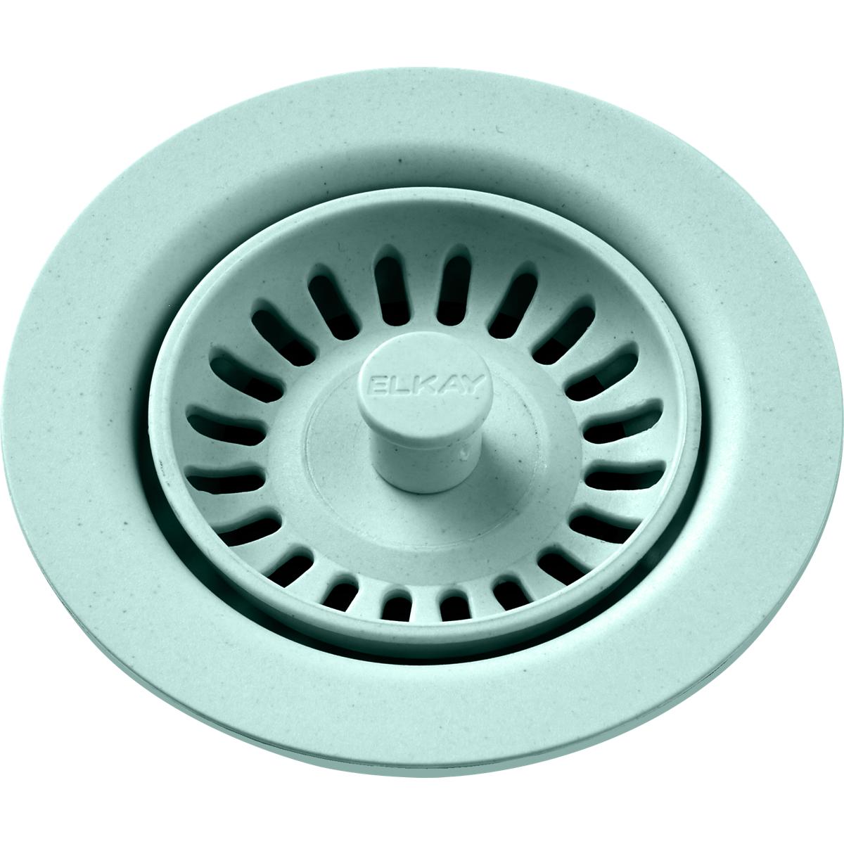Elkay LKQS35MT Quartz 3.5-in Mint Crème Plastic Rust Resistant Strainer with Lock Mount Included