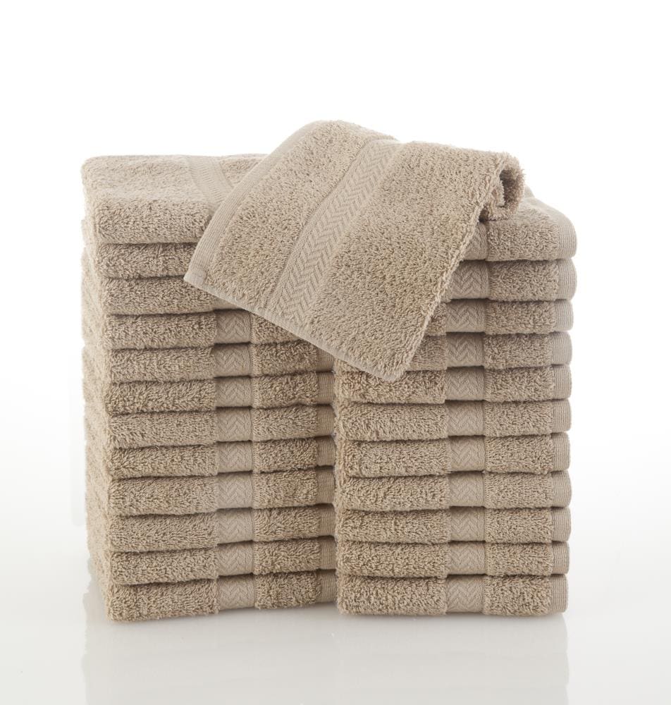 WestPoint Home Khaki Cotton Wash Cloth (Martex Commercial Towel Set) in ...