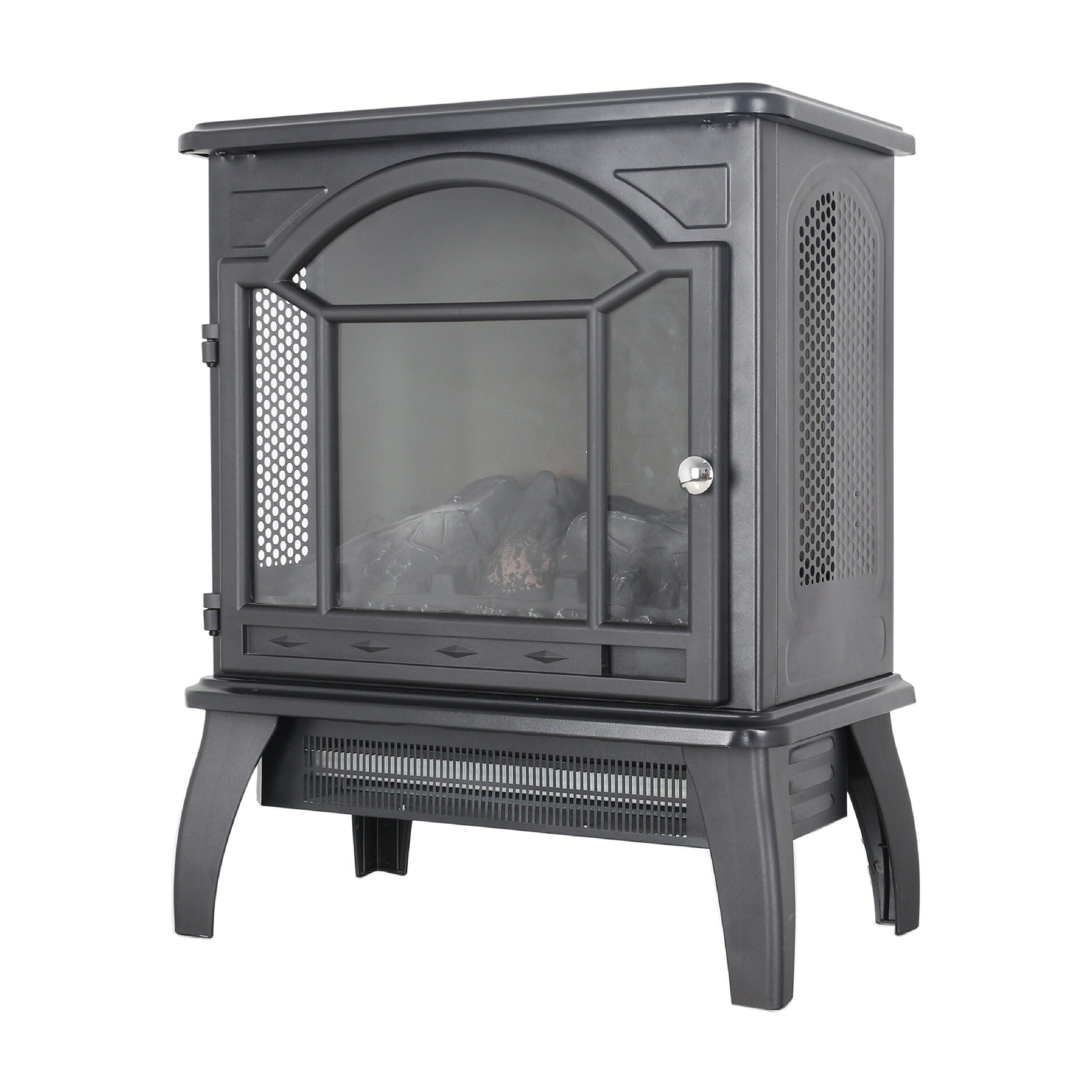 BABOOM 17.5-in W Black Free Standing Infrared Quartz Corner or Flat ...