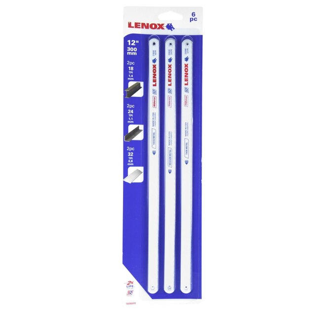 LENOX 12-in Bi-Metal Medium Cut Hacksaw Blade Set LENOX 12-in Bi-Metal Medium Cut Hacksaw Blade Set