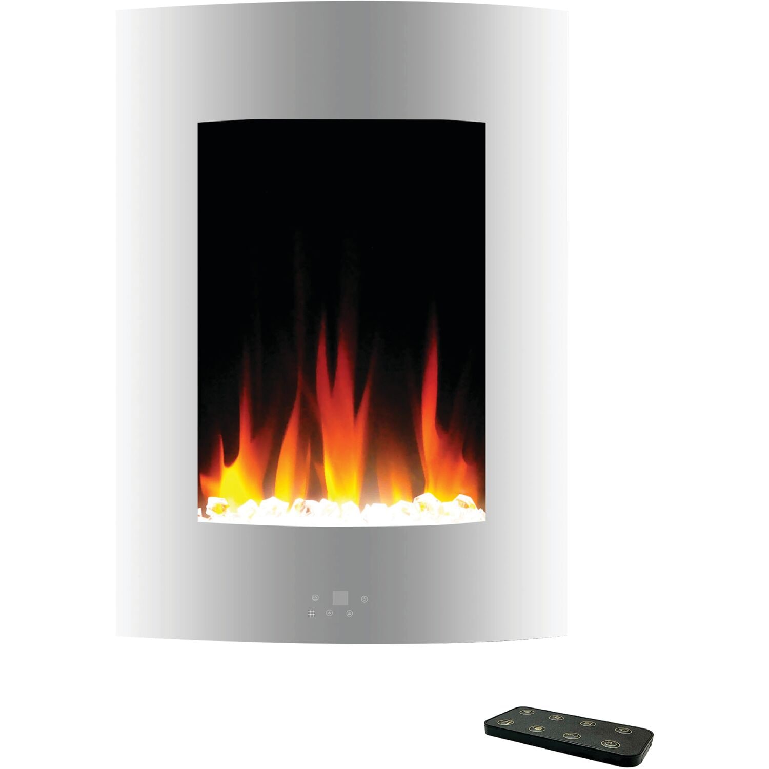 Cambridge 19.4-in W White Fan-forced Electric Fireplace CAM19VWMEF-1WHT Sansujyuku sansujyuku.com