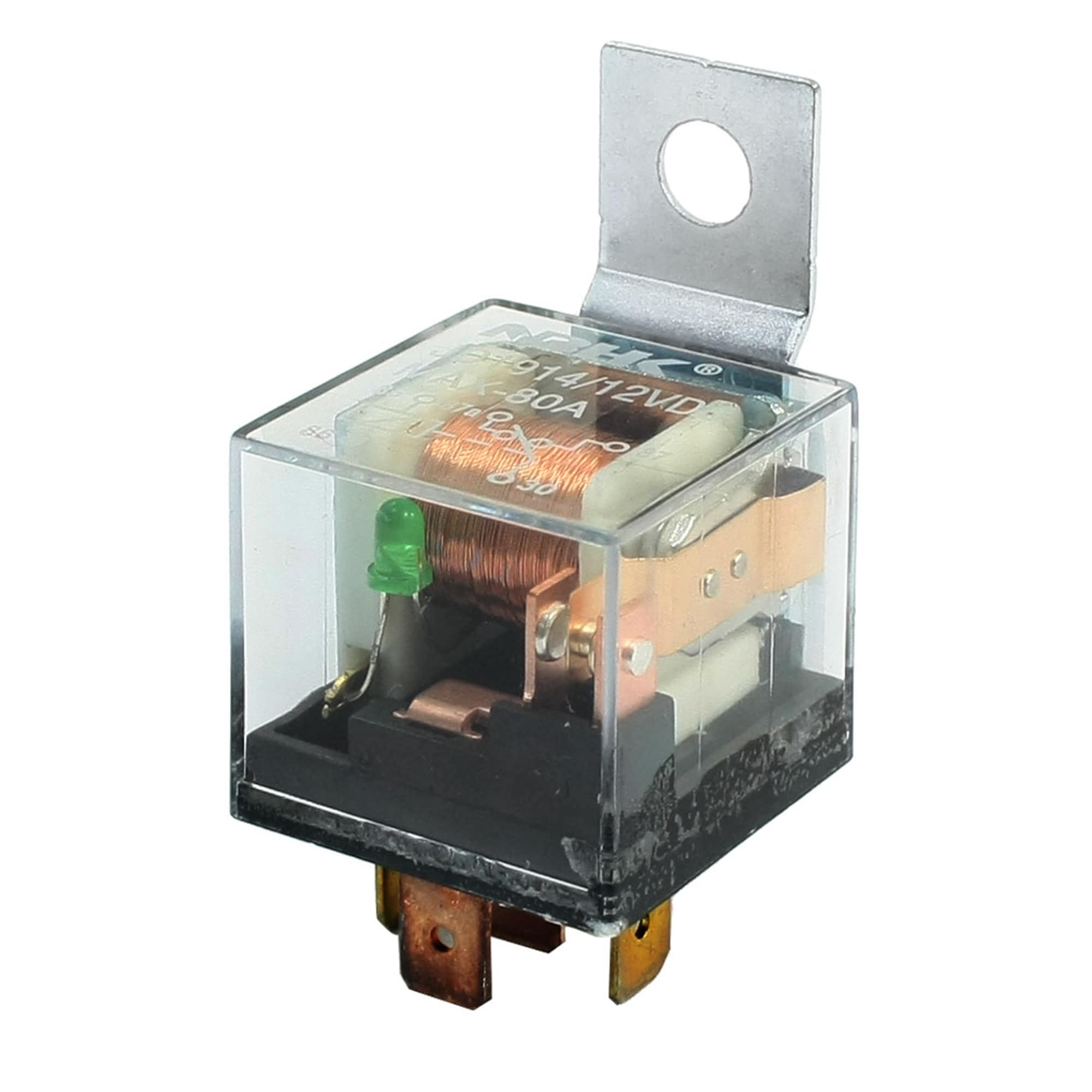 Unique Bargains 5 Pin JD1914 80A 12V DC Universal Car Vehicle Motor Fuse Relay Switch Power Green Pilot #S26012000UX6127