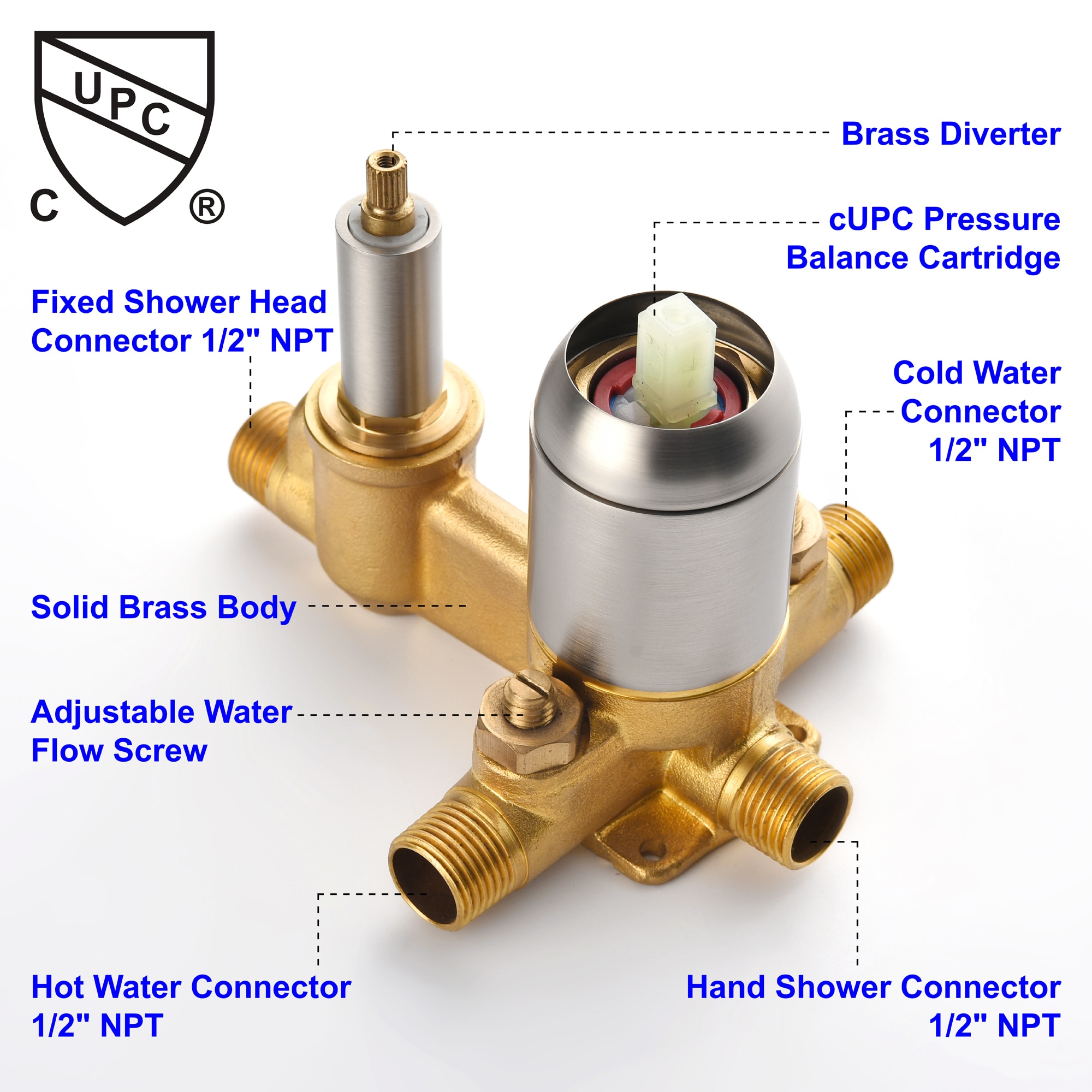 AAZJ NBC-CM70520 Showerhead-Bar-Panels - View #3