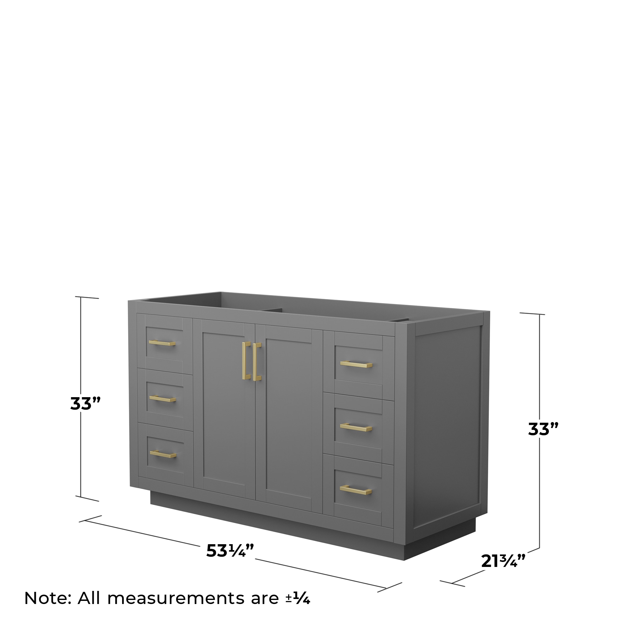 Wyndham Collection WCF292954SGGCXSXXMXX vanities - View #3