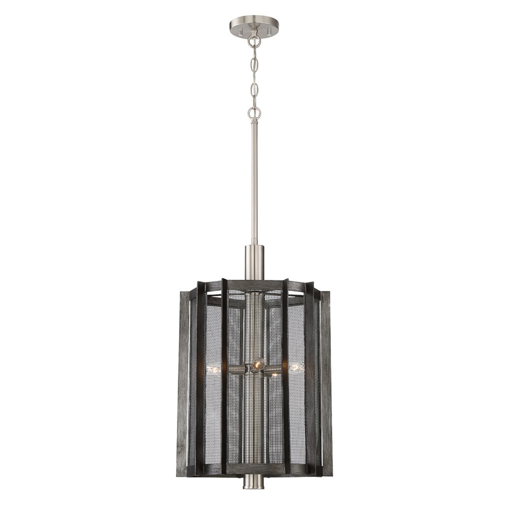 Designers Fountain 89355-WI Baxter 5 -Light Gray Transitional For Use in Dining Rooms, Chandelier