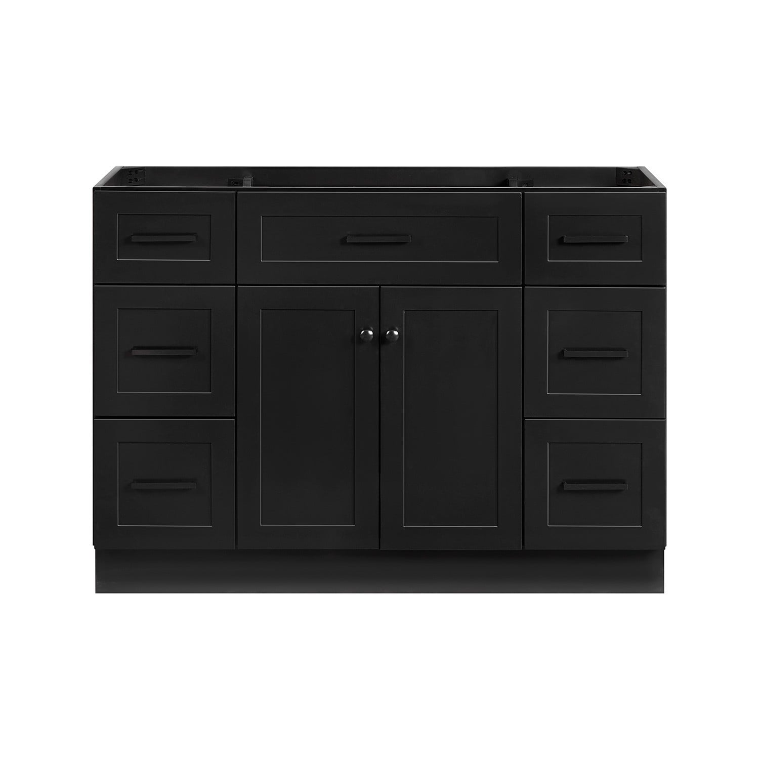 ARIEL Henley 48-in Black Bathroom Vanity Base Cabinet without Top