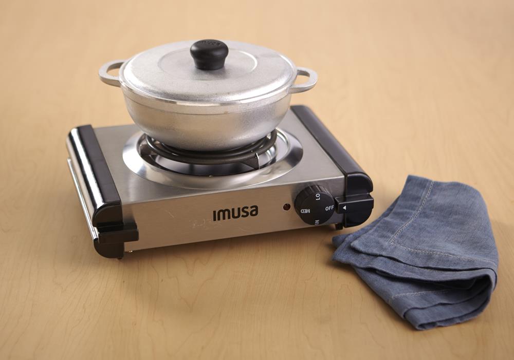 IMUSA 9.45-in 1 Element Metal and Plastic Electric Hot Plate in