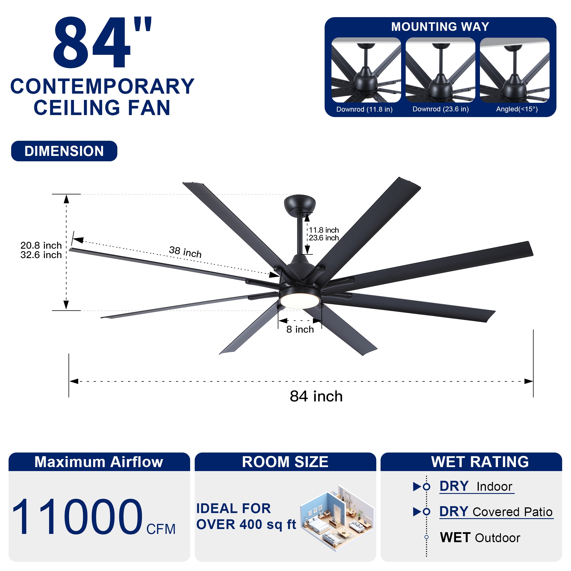YUHAO LSDC1146BK842 Ceiling-Fans - View #6