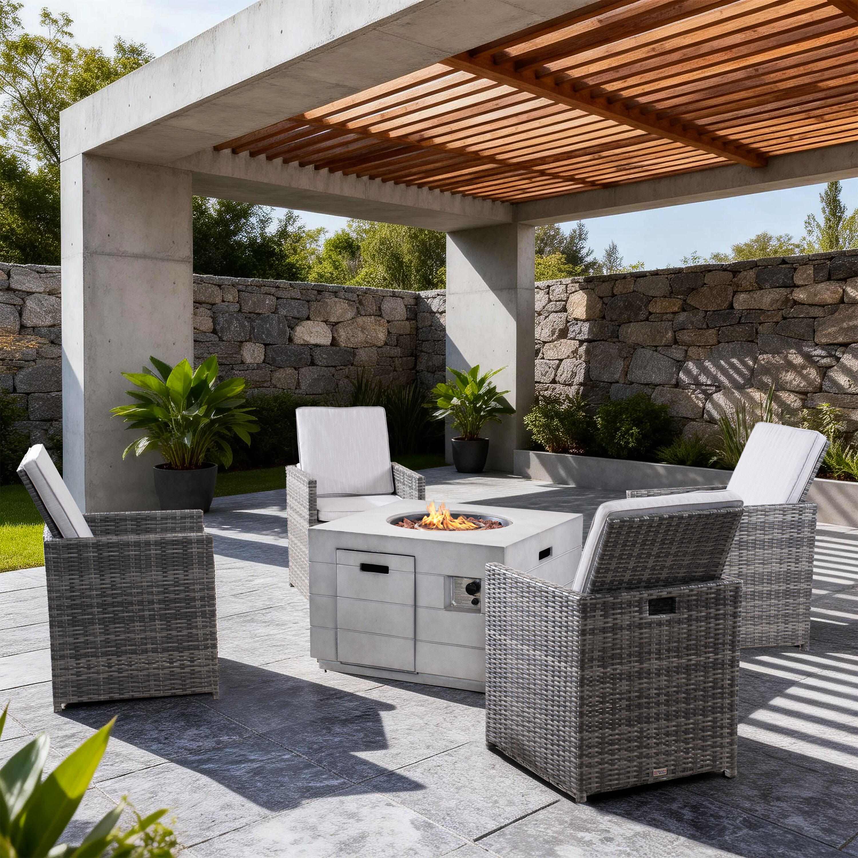 Direct Wicker DWG-21403234-G Patio-Conversation-Sets - View #2
