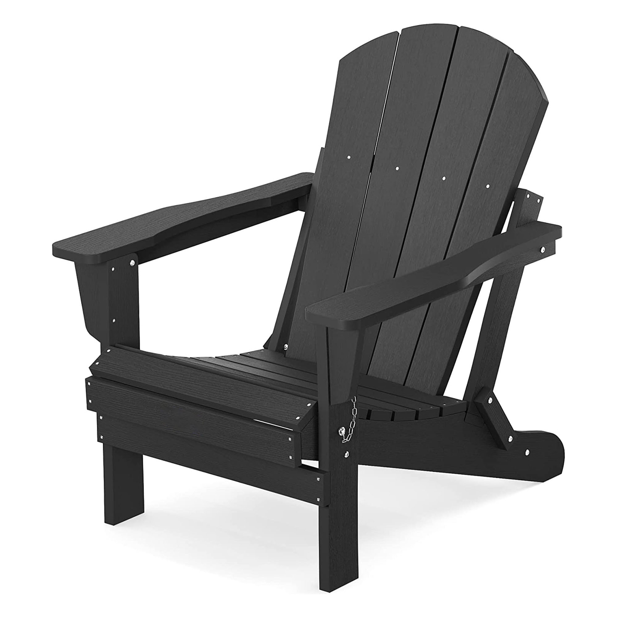 CASAINC Adirondack Chair Black Frame Stationary Adirondack Chair(s ...