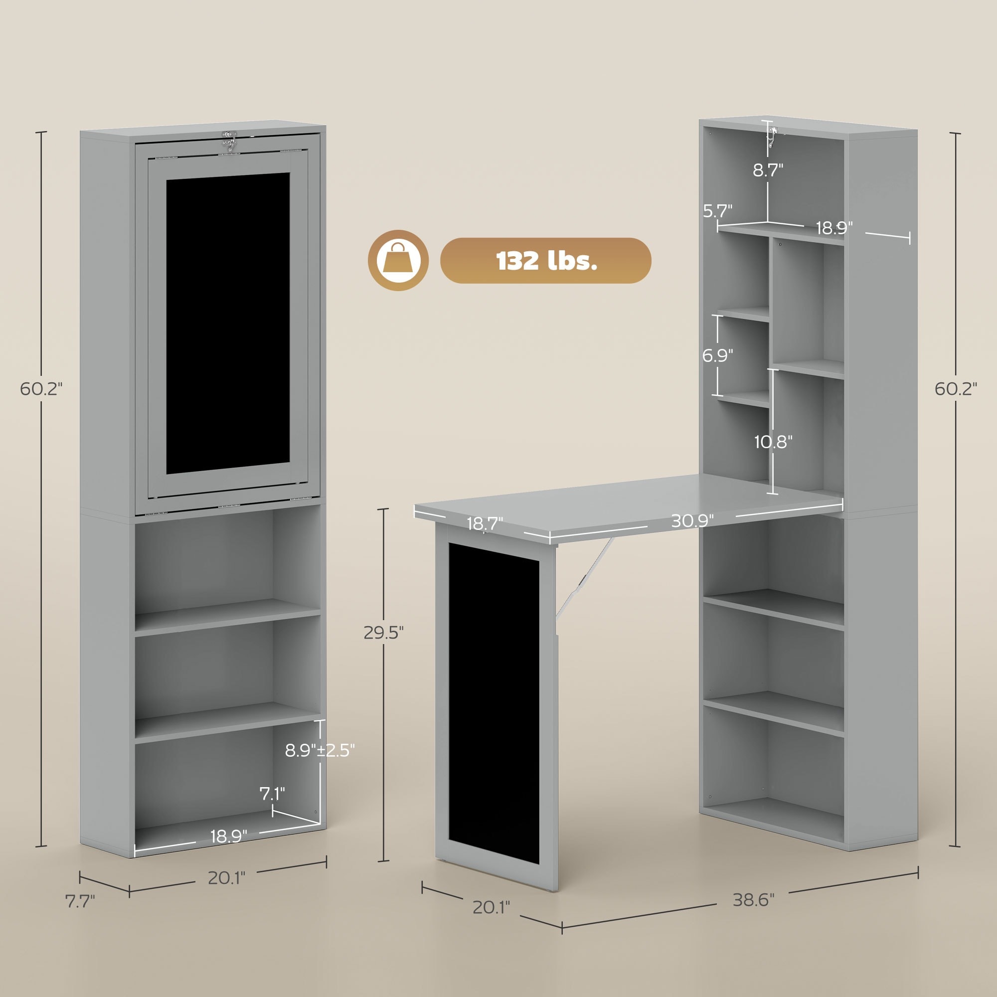 HyperDrop Cart W-T3971P387767 desks - View #5