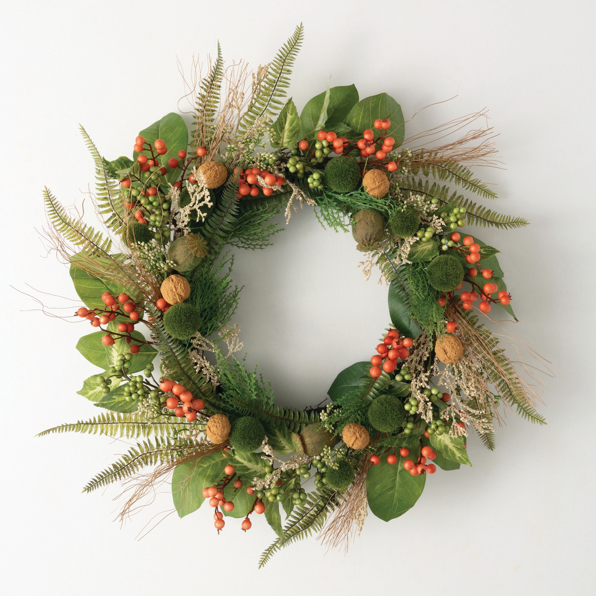 Sullivans BPDWR 24-Inches Green Indoor Hanging Wreath Artificial wreath