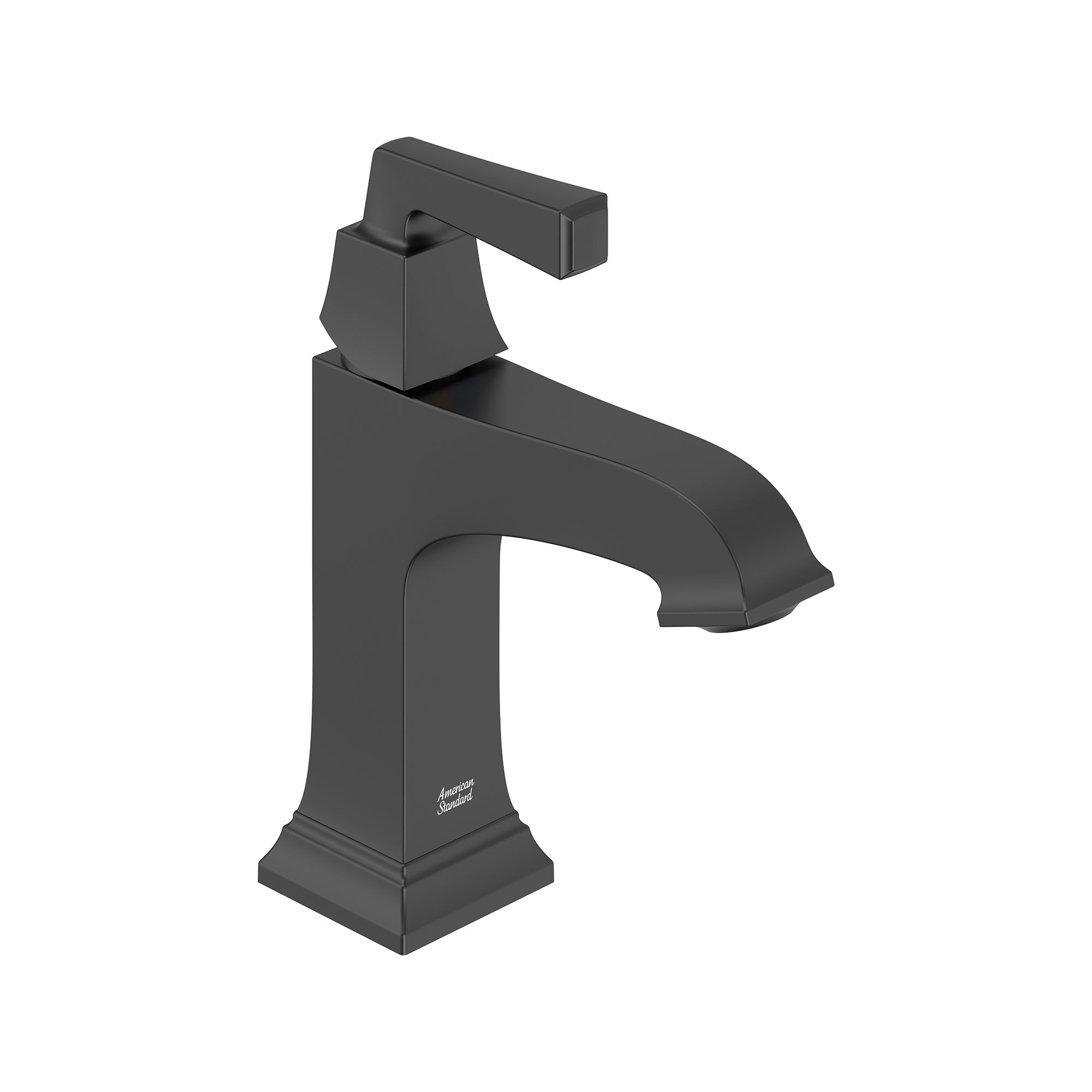 American Standard 7455107.243 Town Square S Matte Black Single hole 1-handle Mid-arc Residential Handle Bathroom Sink Faucet