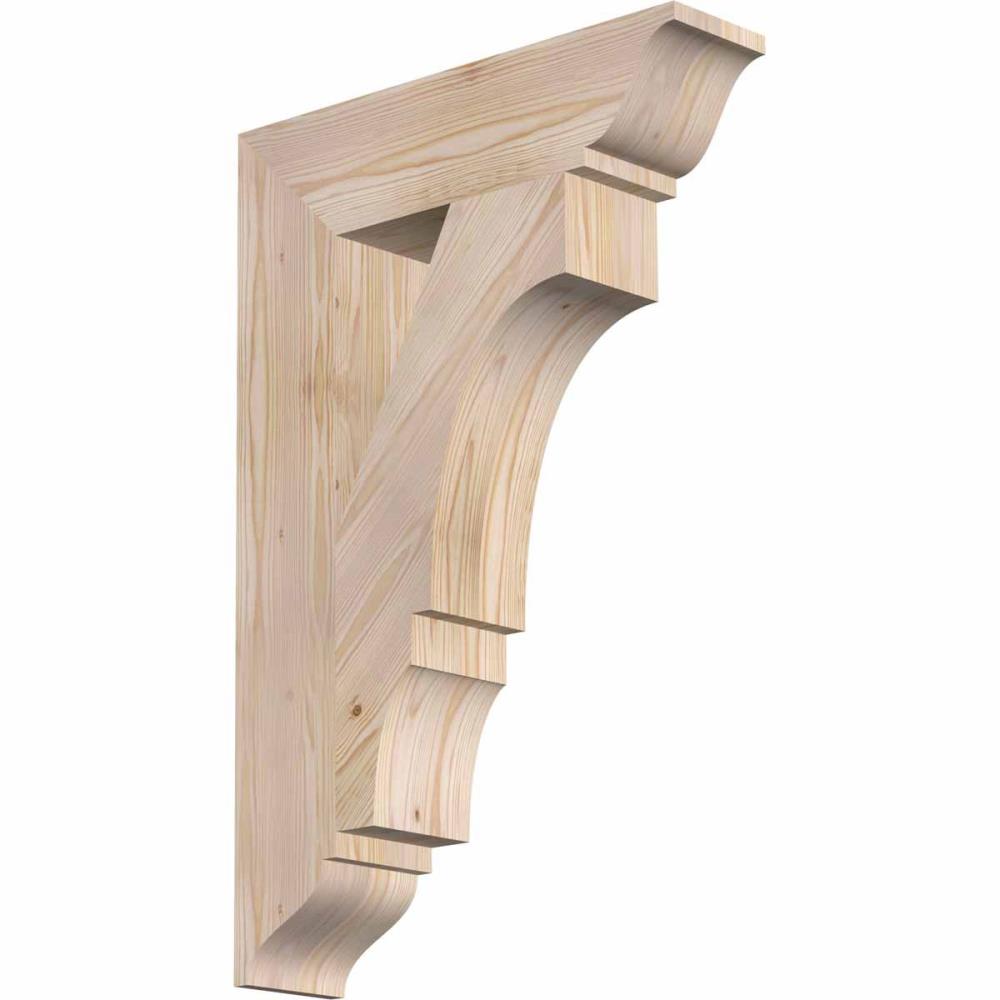 Ekena Millwork BKT06X24X36BOA01SDF Balboa traditional smooth 5-1/2-in x 24-in x 36-in Douglas fir Brown Wood Standard bracket