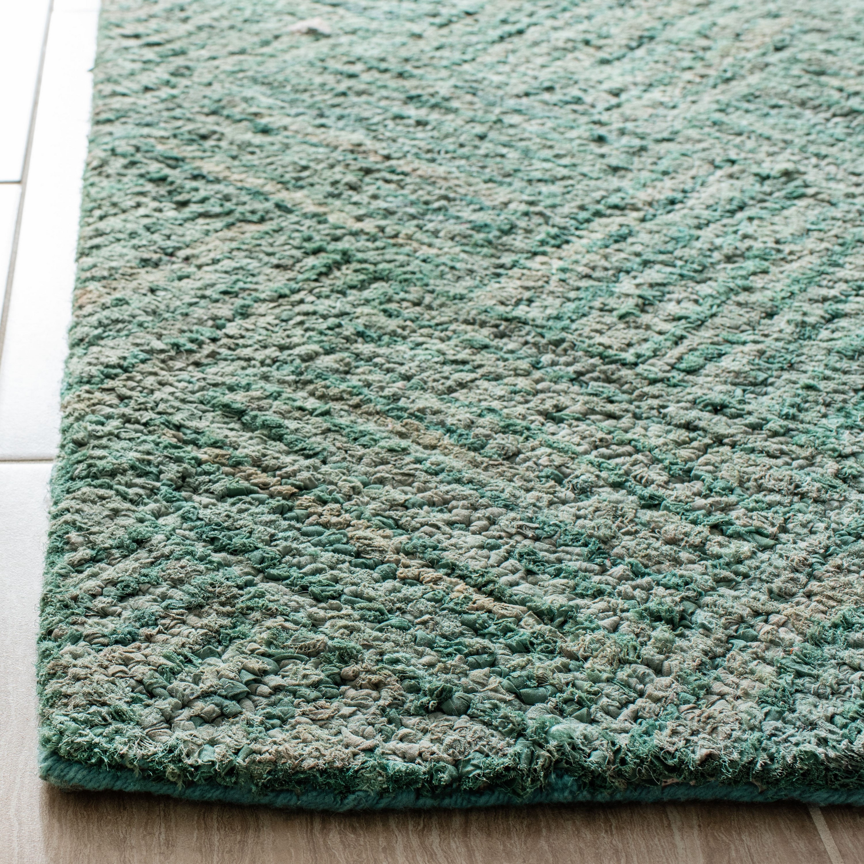 Nantucket Green Multicolor 10' x 14' Hand-Tufted Wool Area Rug