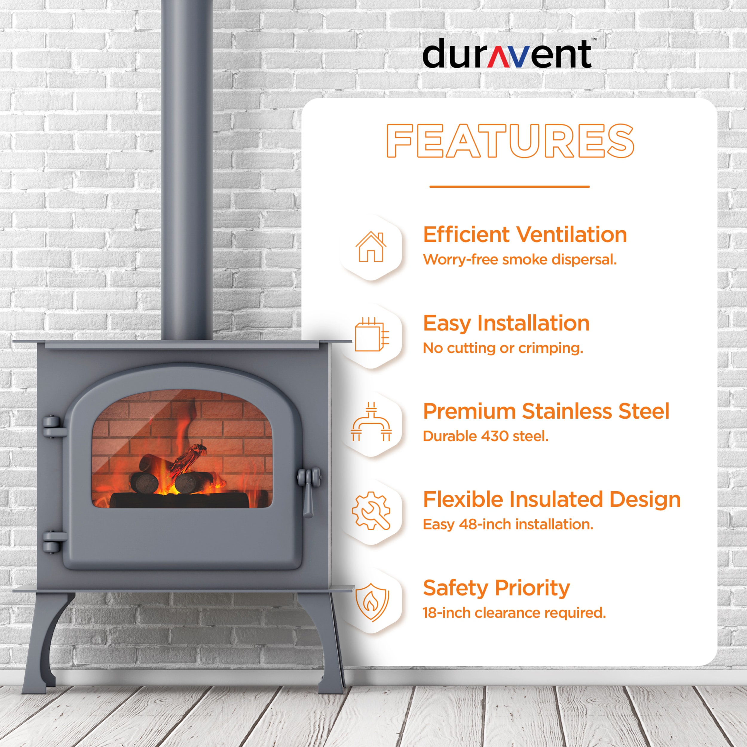 DuraVent 254808 Stove-Pipe - View #2