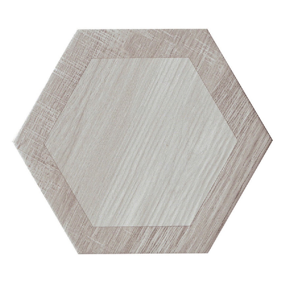 Apollo Tile ROYIARGIHEX Gray 10-in x 10-in Matte Porcelain Stone Look Floor and Wall Tile (12.535-sq. ft/ Carton)
