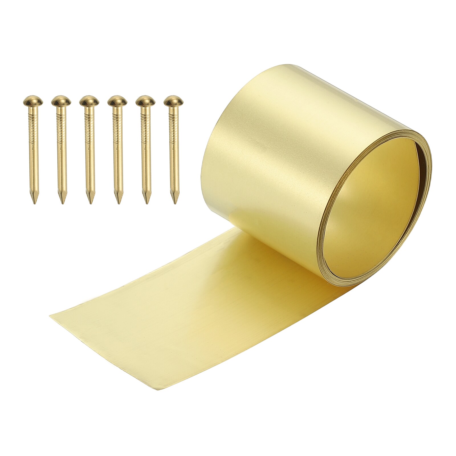 PATIKIL - Metal Film Brass Foil Plate 38 Gauge x 1inch x 39inch H62 Metal Foil Plate Copper Strip...