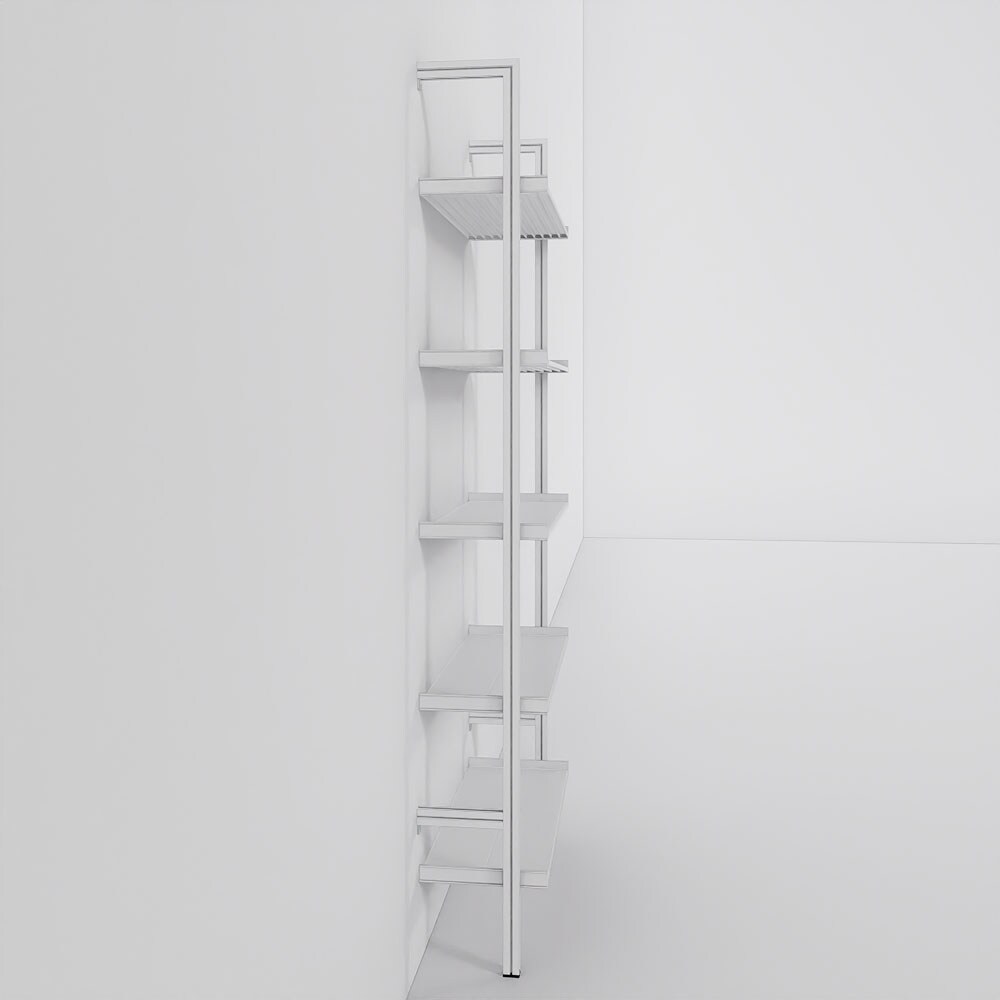 Modern Shelving ALUMPAL-1231-WW Wall-Mounted-Shelving - View #6