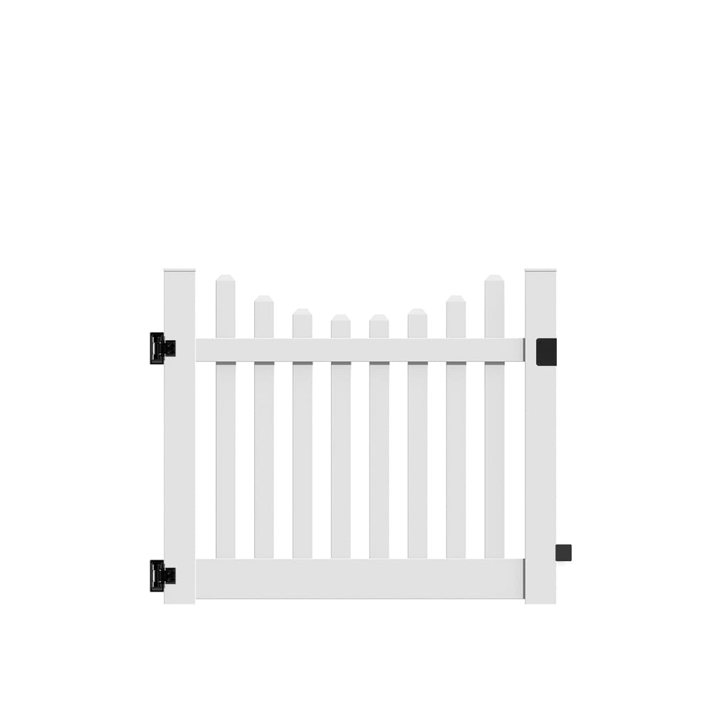 Freedom 73014760 Lennox 4-ft H x 5-ft W White Vinyl Fence gate kit (Unassembled)