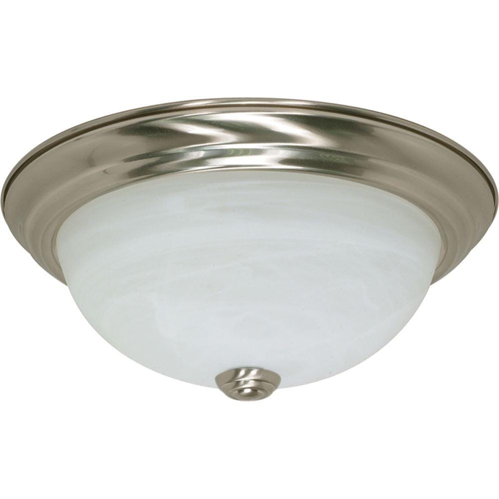  LW-SC528103 2-Light 11.38-in Brushed Nickel Flush Mount Light