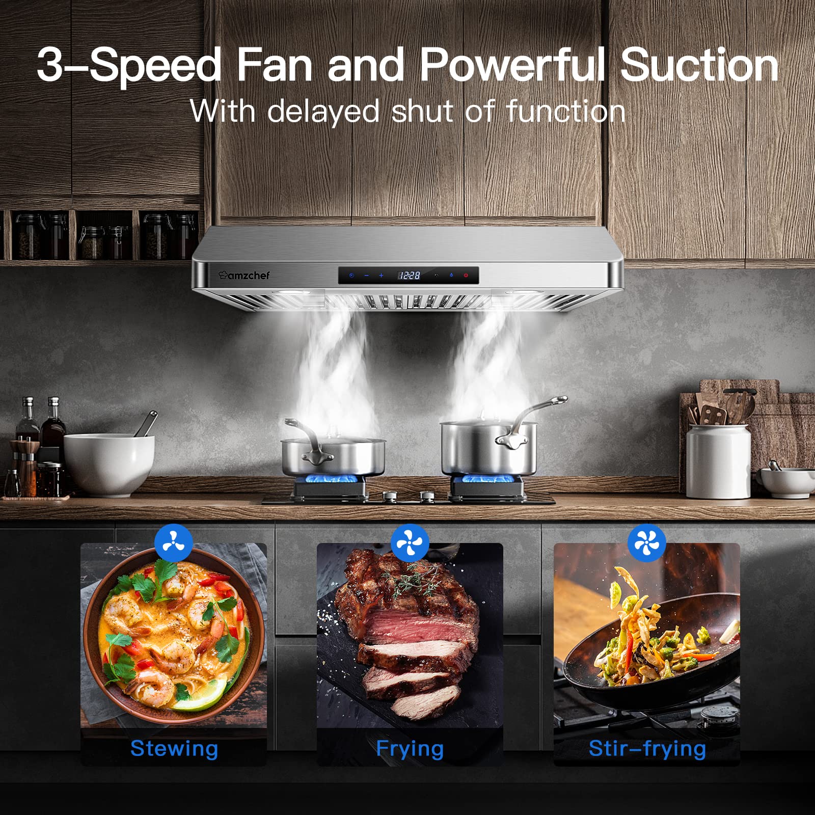 amzchef UL-70LS4A Undercabinet-Range-Hoods - View #4