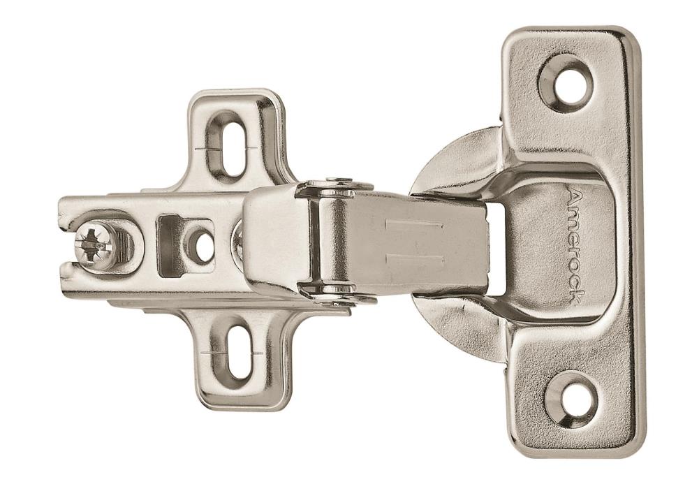 Amerock 110-Degree Full Overlay Flush Concealed Nickel Cabinet Hinge, 1 ...