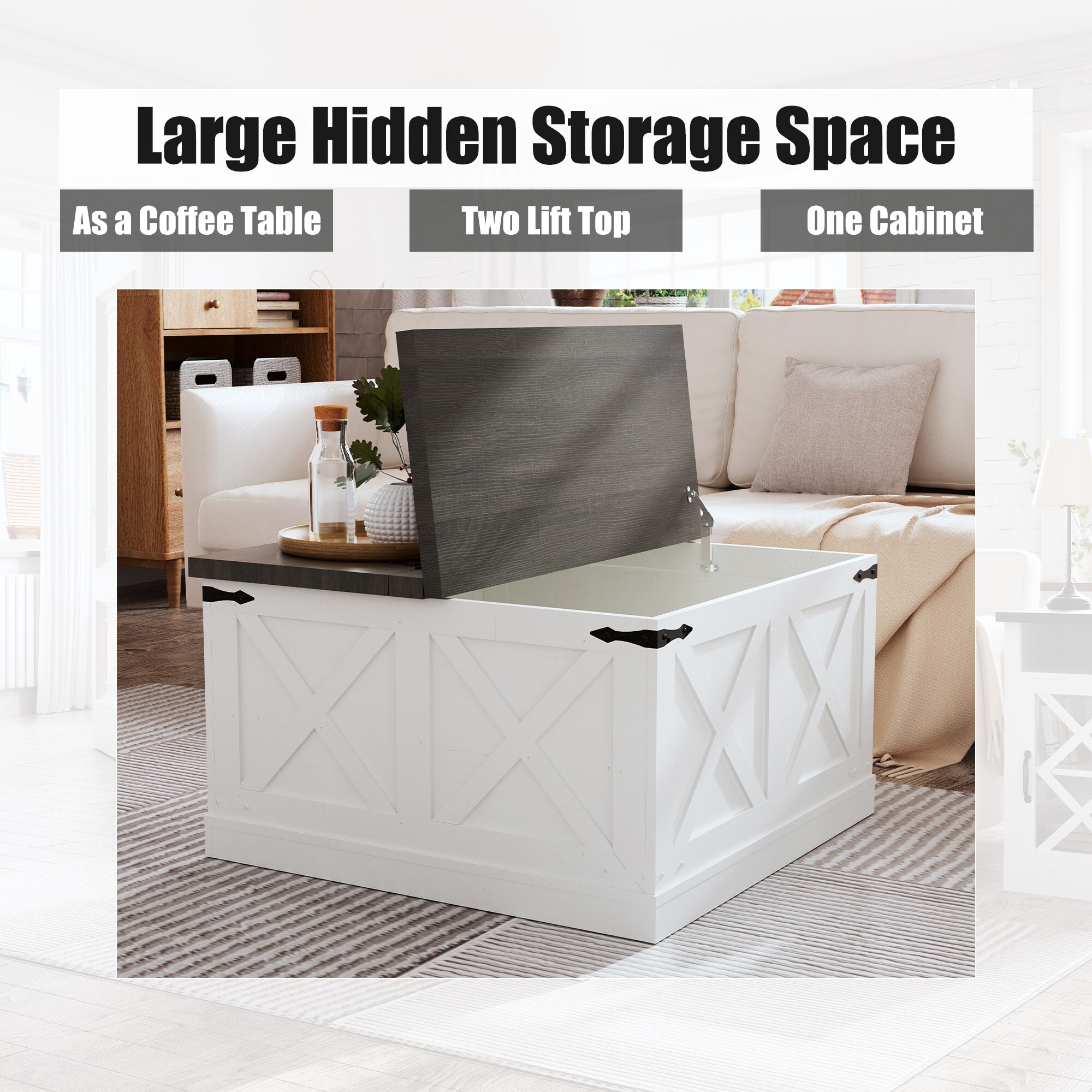 Clihome CL-CF1-BK Coffee-Tables - View #6