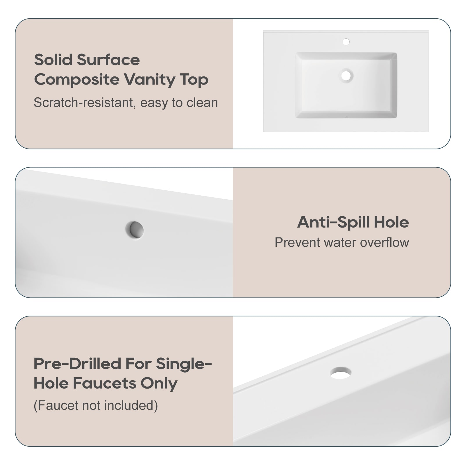 DELUXE LIVING V24006-31GR Bath-Vanity-Combo - View #12