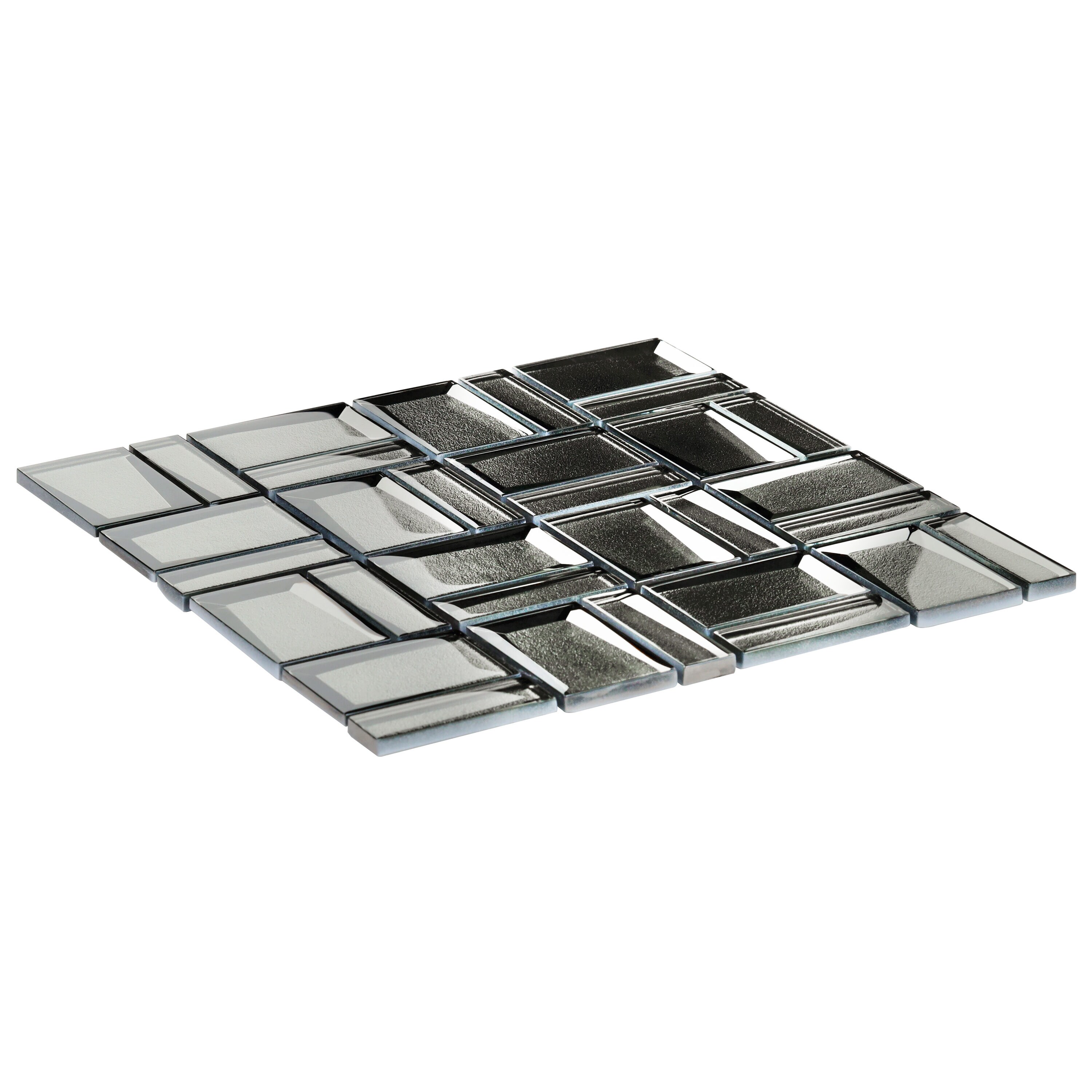 Revell 11" x 12" Glass Grid Mosaic Wall Tile (0.88 Sq. Ft. / Each)