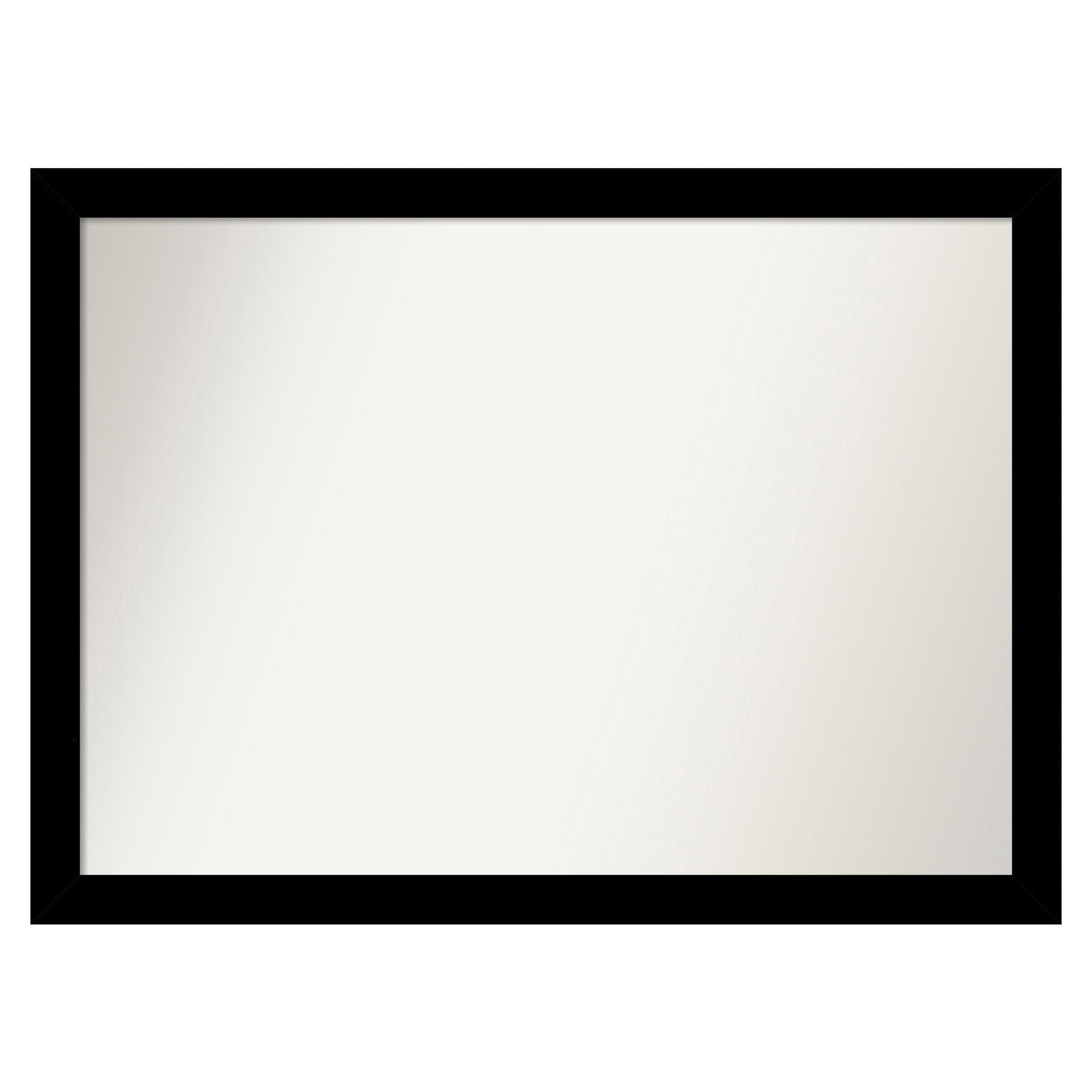Amanti Art A17008100291 Brushed Black Frame 41.25-Inches W x 30.25-Inches H Rectangle Brushed Black Framed Vanity Mirror