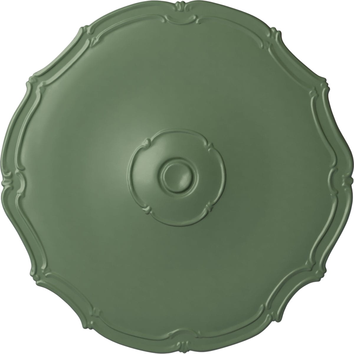 Ekena Millwork CM18POAGF Pompeii 18.875-in W x 18.875-in L Painted Athenian Green Polyurethane Whole Ceiling Medallion