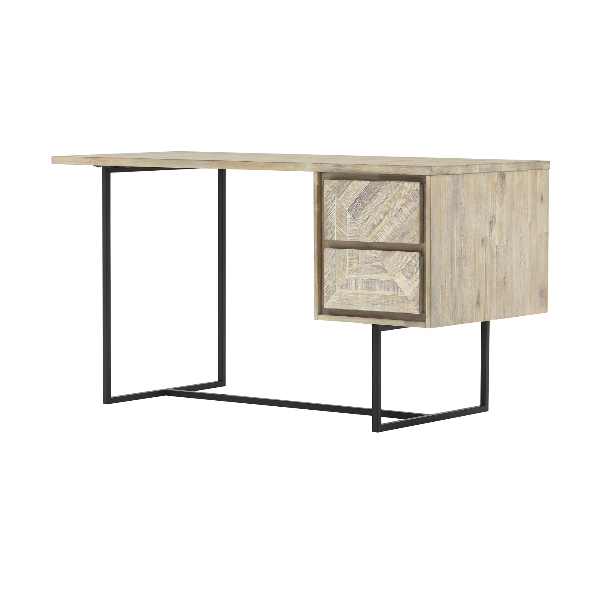 Armen Living LCPEDENAT 51-Inches Brown Casual Acacia Writing desk