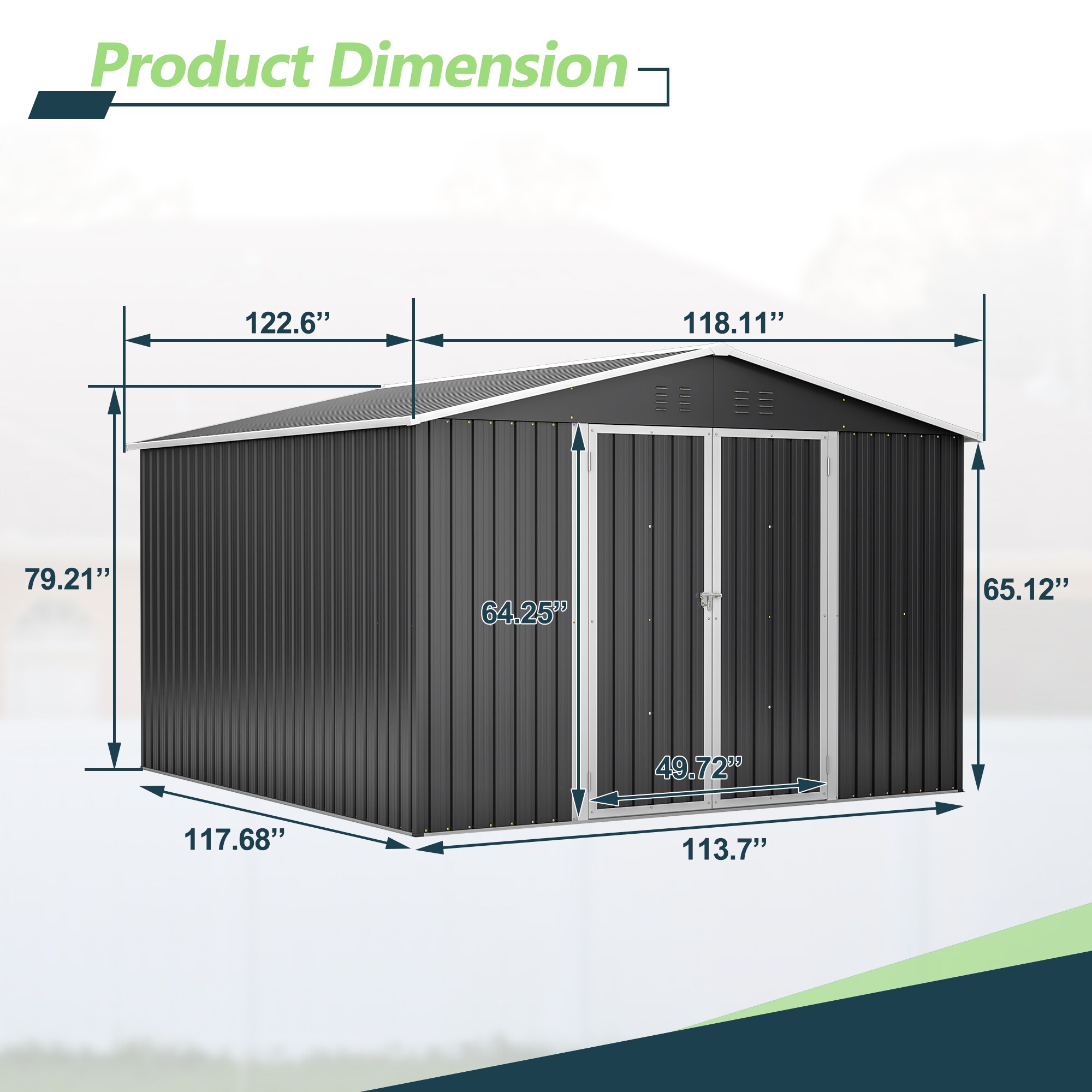 Maocao Hoom JL505S00053 Metal-Storage-Buildings-Sheds - View #3
