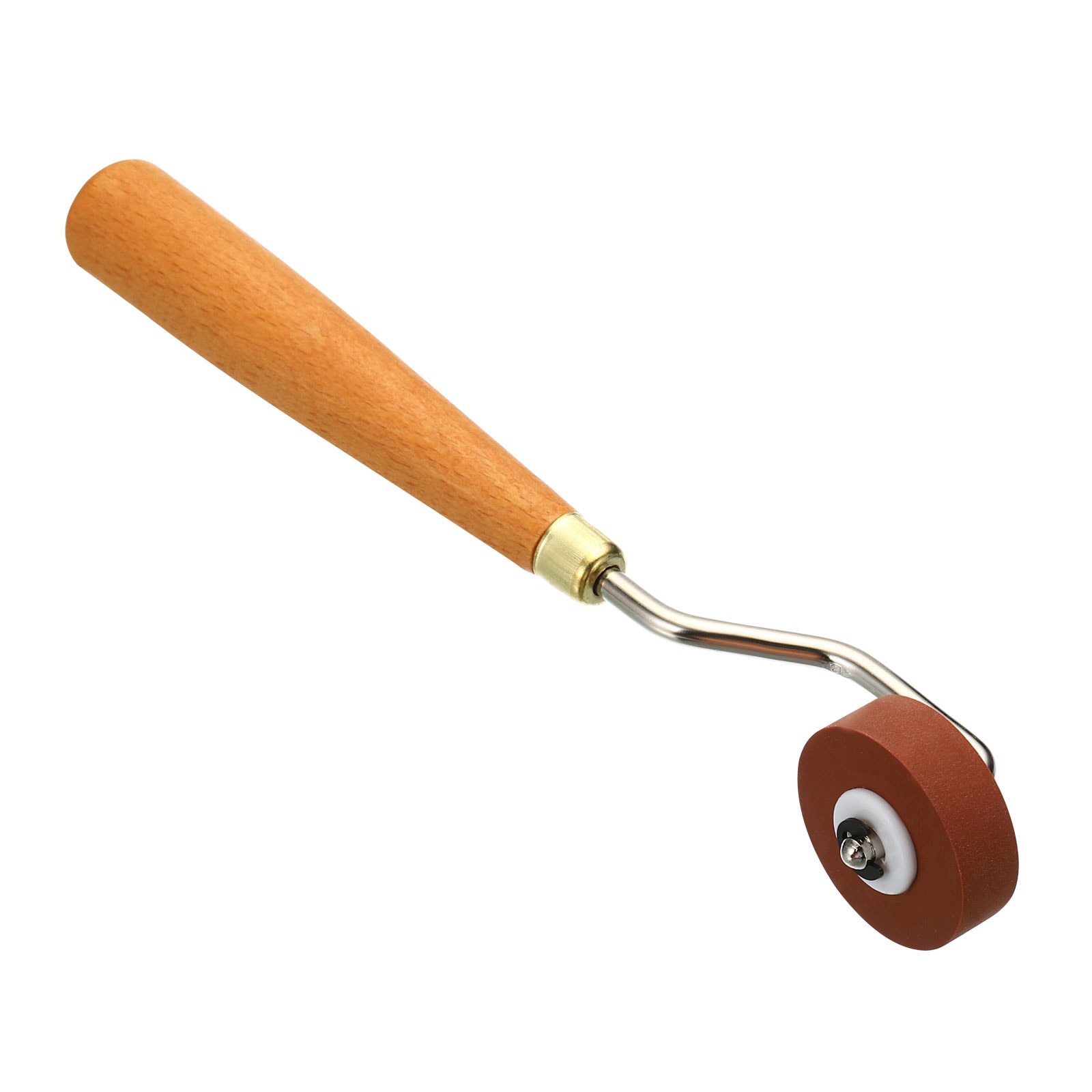 PATIKIL 0.4inch Rubber Roller Brayer Anti Skid Hard Rubber Roller Tools for Wallpaper Art Craft Printing Printmaking Ink Stamping Tape Construction Red #S26042101UX3273