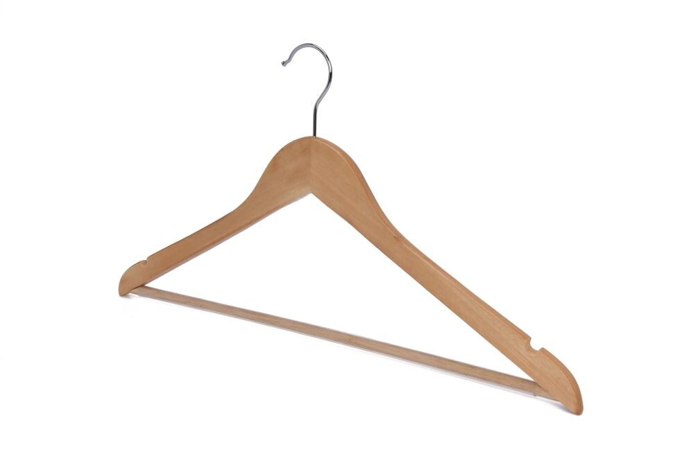 StorageWorks 24-Pack Wood Non-slip Grip Clothing Hanger (Retro) in