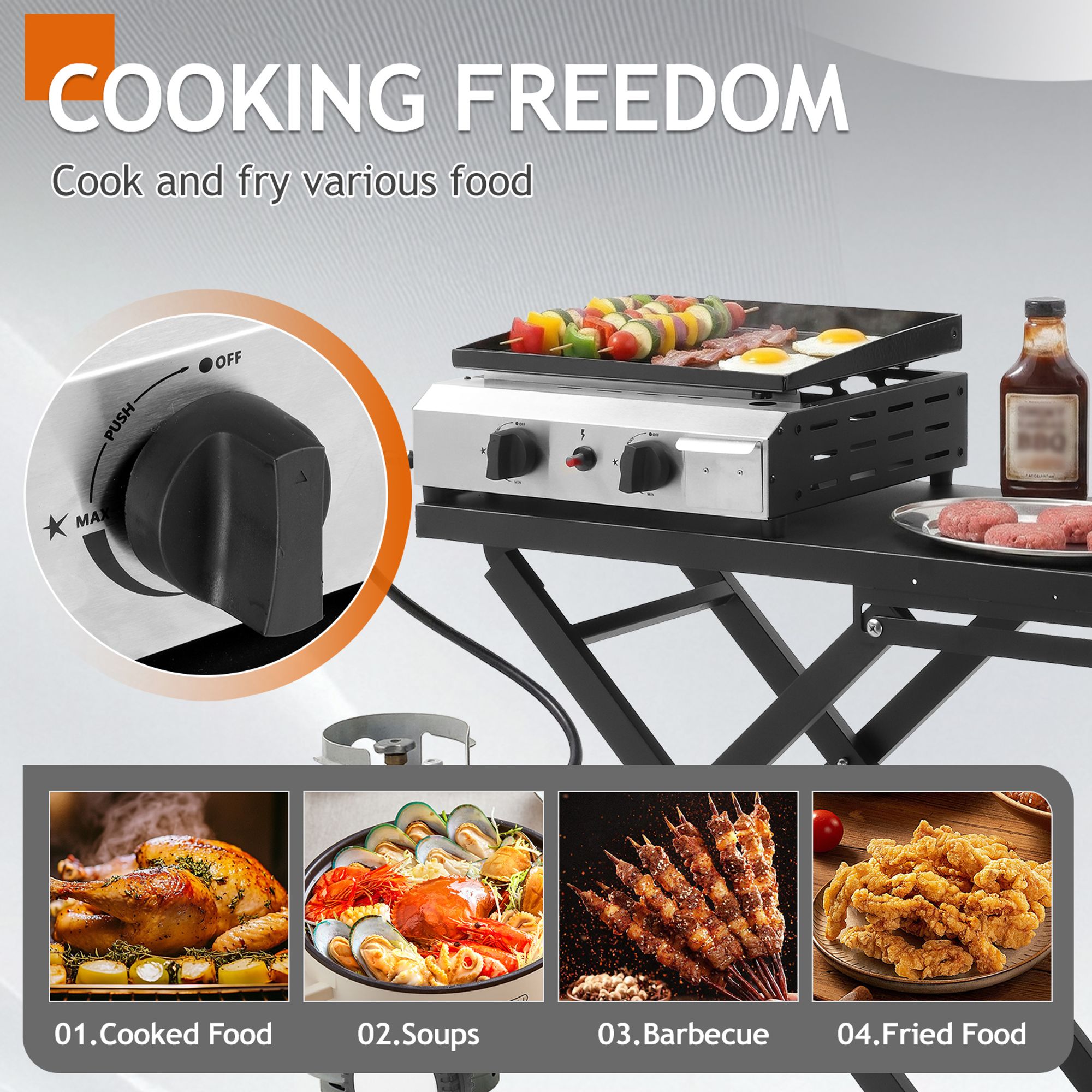 Winado 1-G68000090 Flat-Top-Grills - View #5