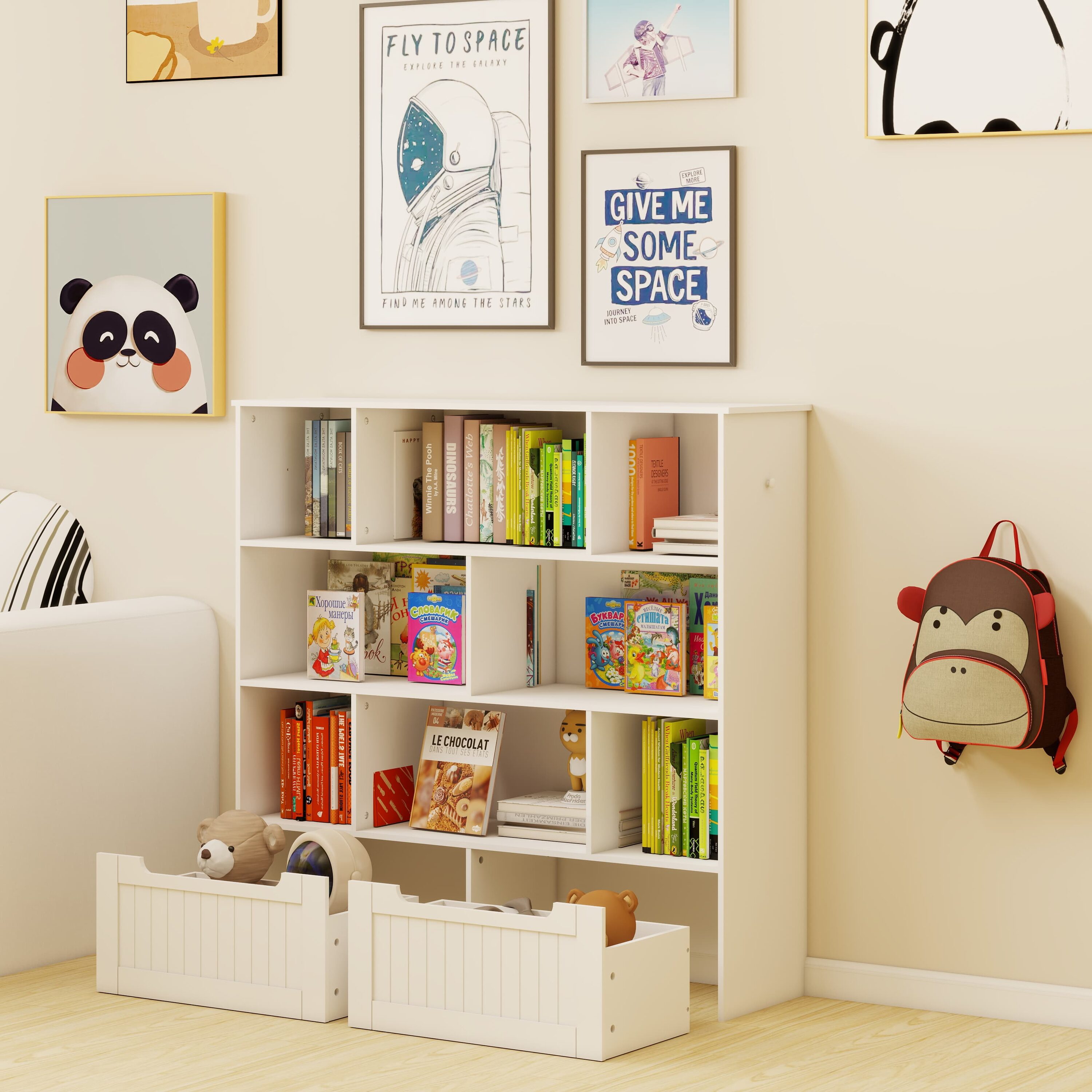 Rbied HCZJ-A105W Kids-Bookcases - View #2